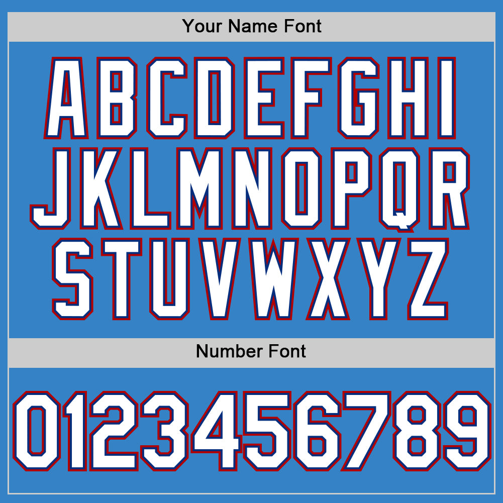 Custom Powder Blue Royal-Red Authentic Sleeveless Baseball Jersey - Sky-Custom