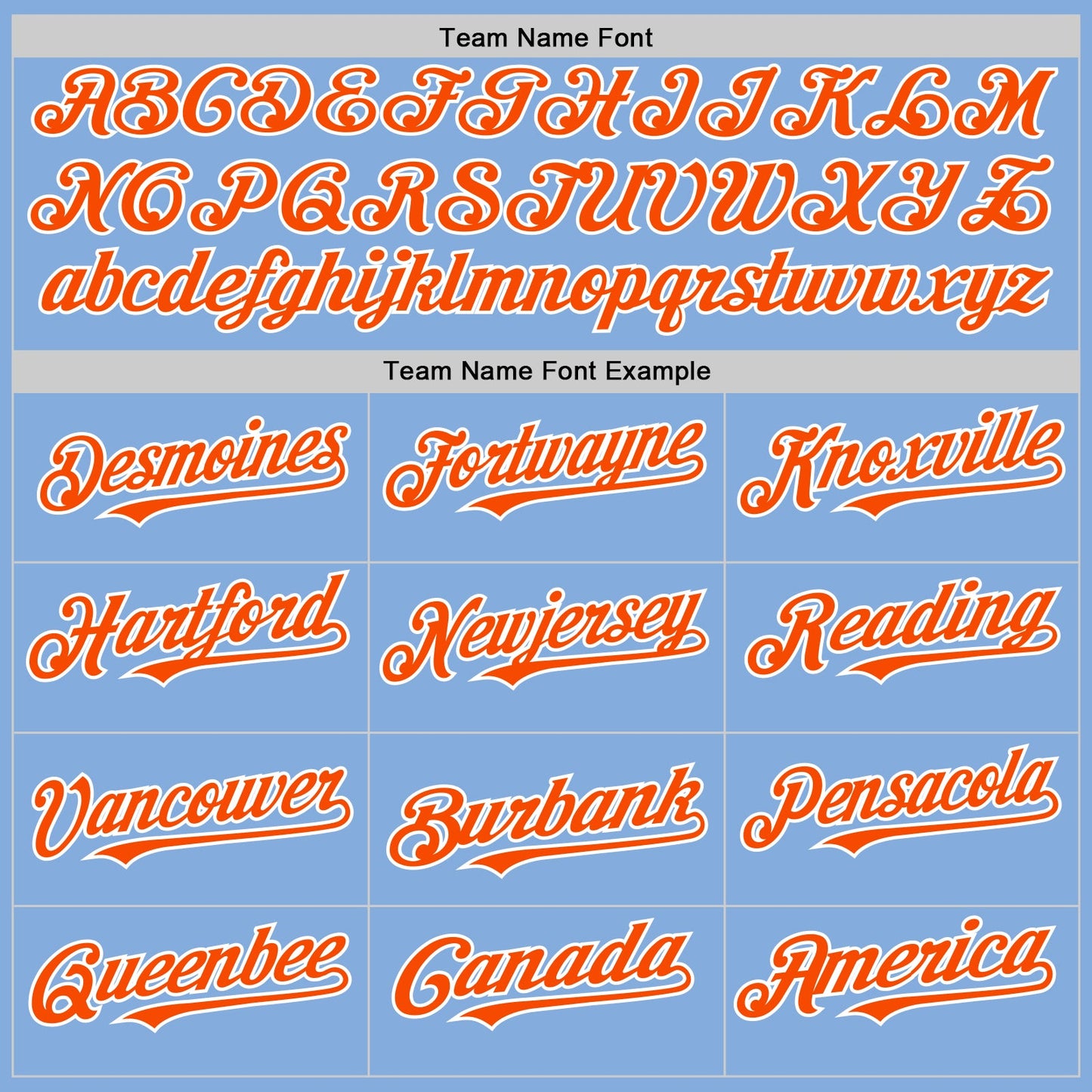 Custom Light Blue Orange-White Authentic Sleeveless Baseball Jersey - Sky-Custom