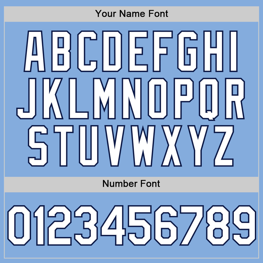 Custom Light Blue White-Navy Authentic Sleeveless Baseball Jersey - Sky-Custom