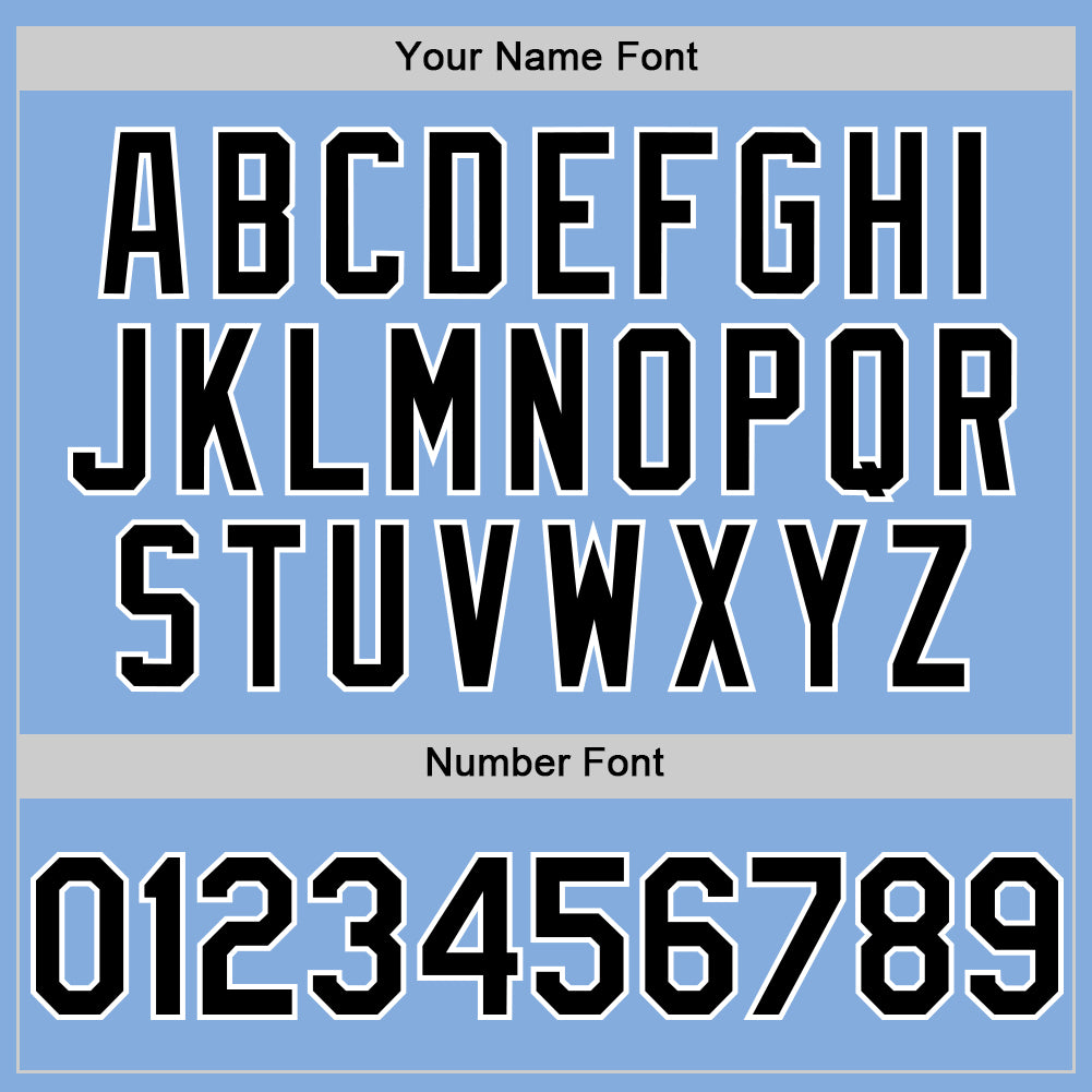 Custom Light Blue Black-White Authentic Sleeveless Baseball Jersey - Sky-Custom