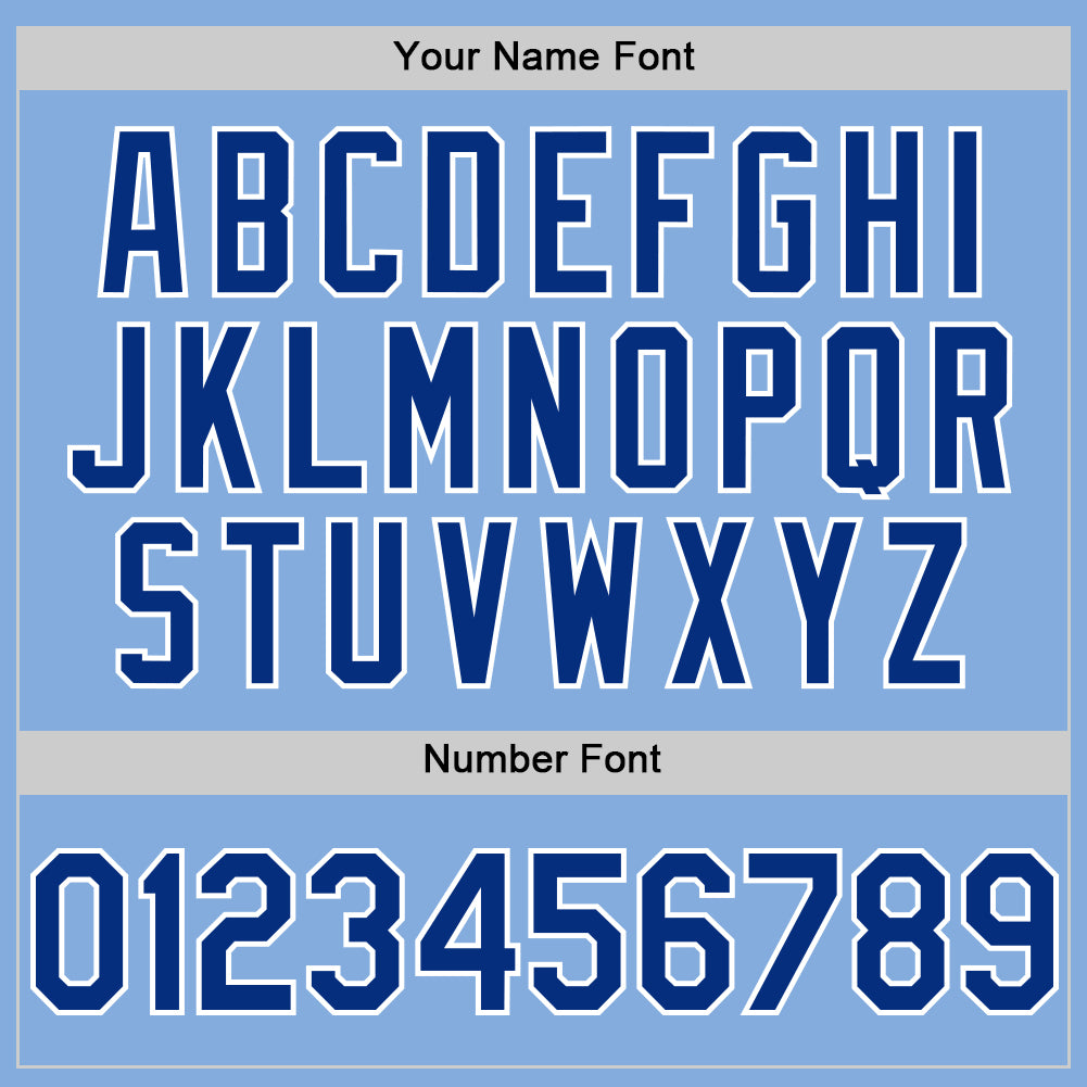 Custom Light Blue Royal-White Authentic Sleeveless Baseball Jersey - Sky-Custom