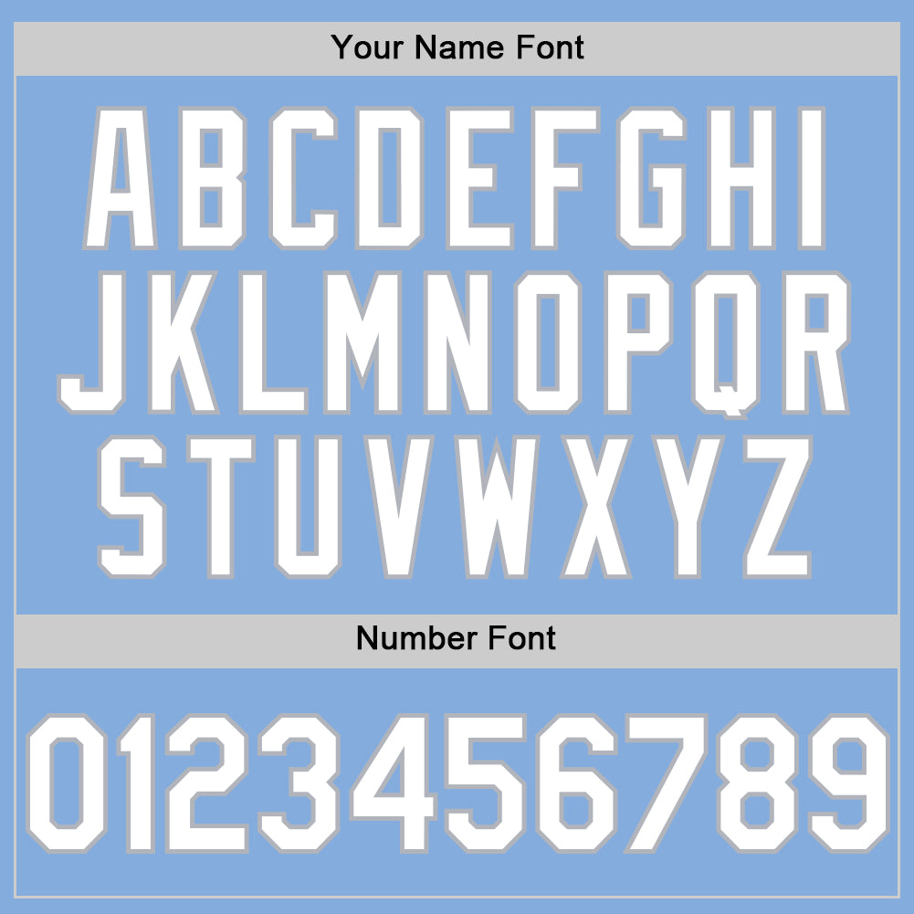 Custom Light Blue White-Gray Authentic Sleeveless Baseball Jersey - Sky-Custom