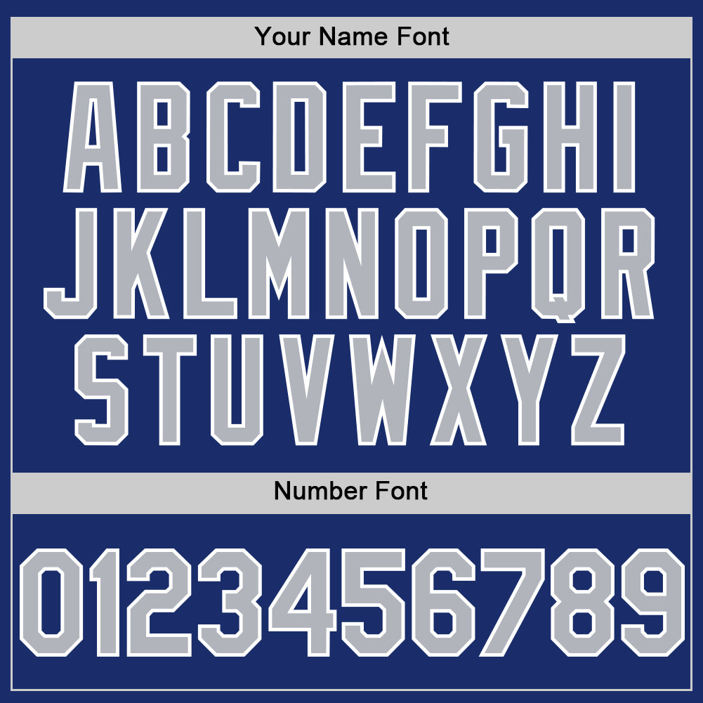 Custom Royal Gray-Navy Authentic Sleeveless Baseball Jersey - Sky-Custom