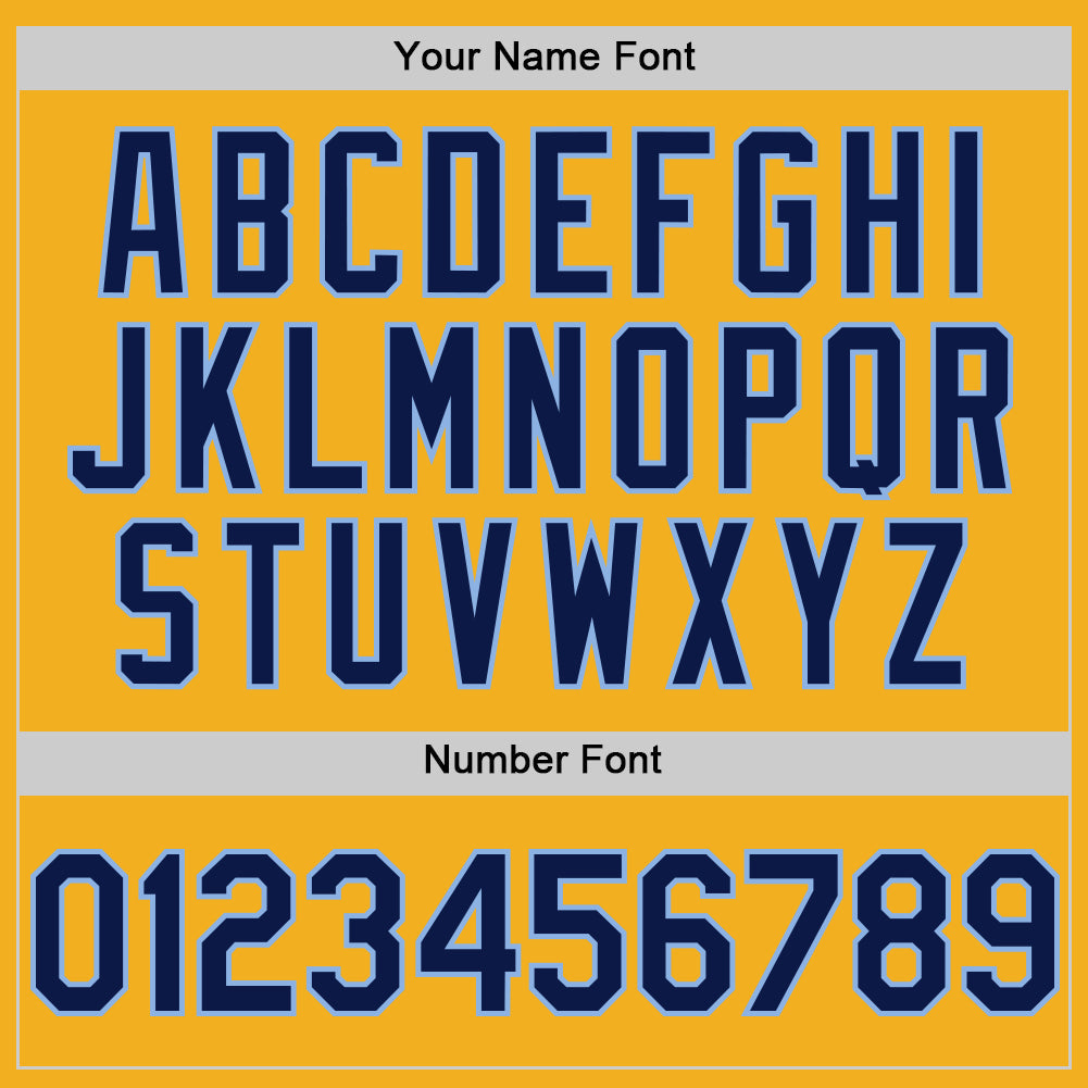 Custom Gold Navy-Light Blue Authentic Sleeveless Baseball Jersey - Sky-Custom