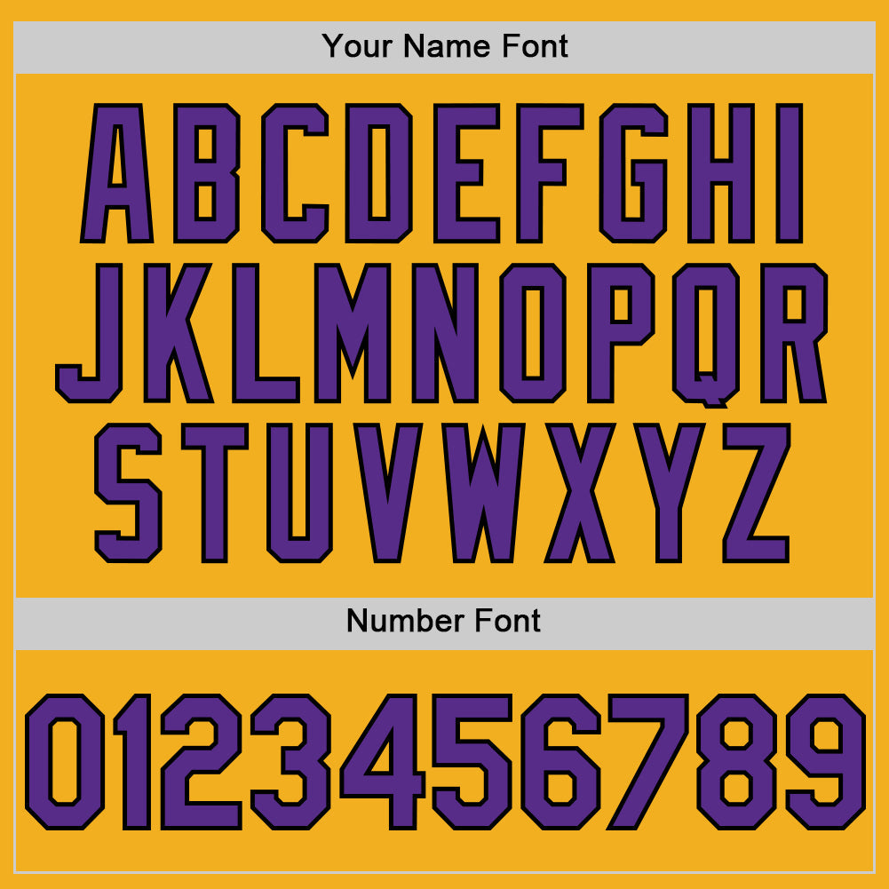 Custom Gold Purple-Black Authentic Sleeveless Baseball Jersey - Sky-Custom