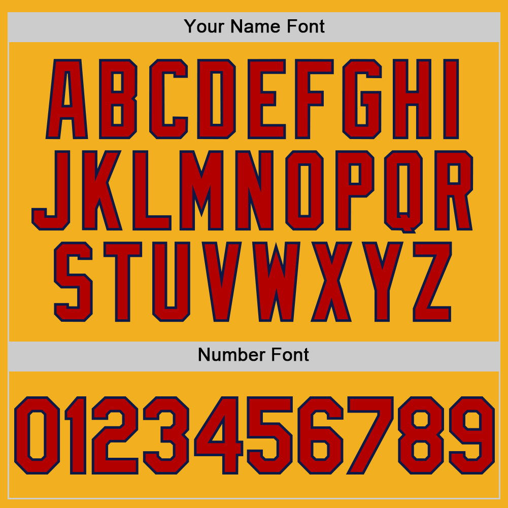 Custom Gold Red-Navy Authentic Sleeveless Baseball Jersey - Sky-Custom