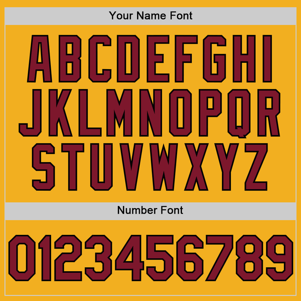 Custom Gold Crimson-Black Authentic Sleeveless Baseball Jersey - Sky-Custom