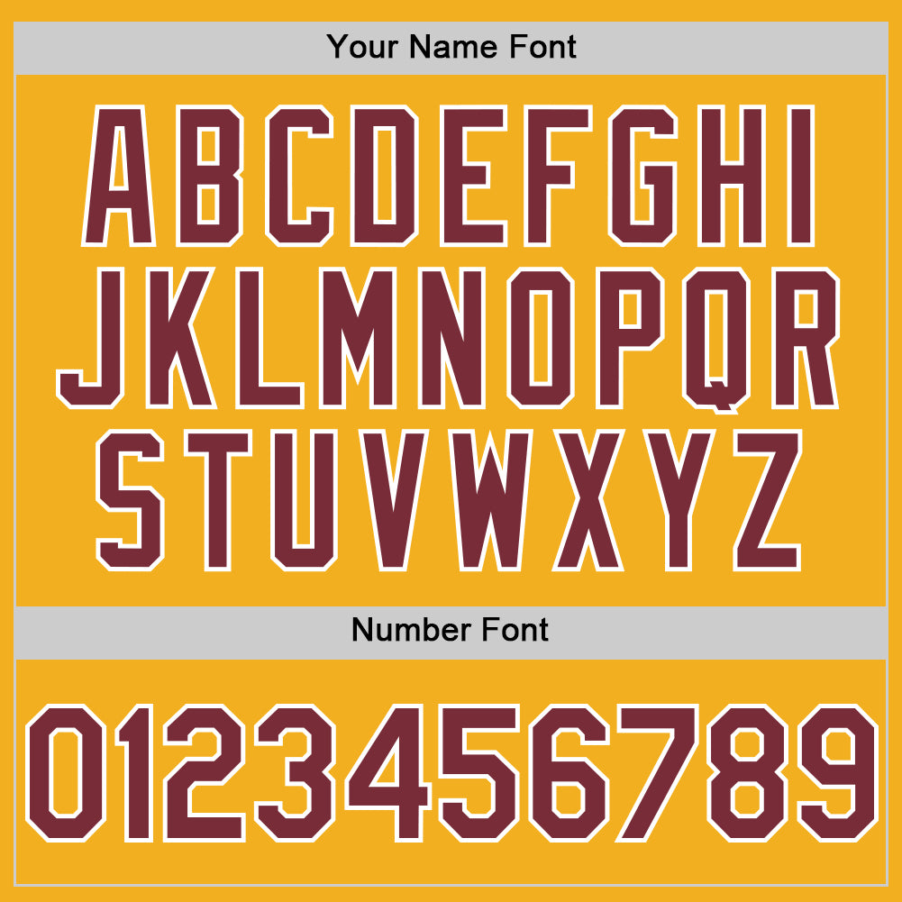 Custom Gold Burgundy-White Authentic Sleeveless Baseball Jersey - Sky-Custom