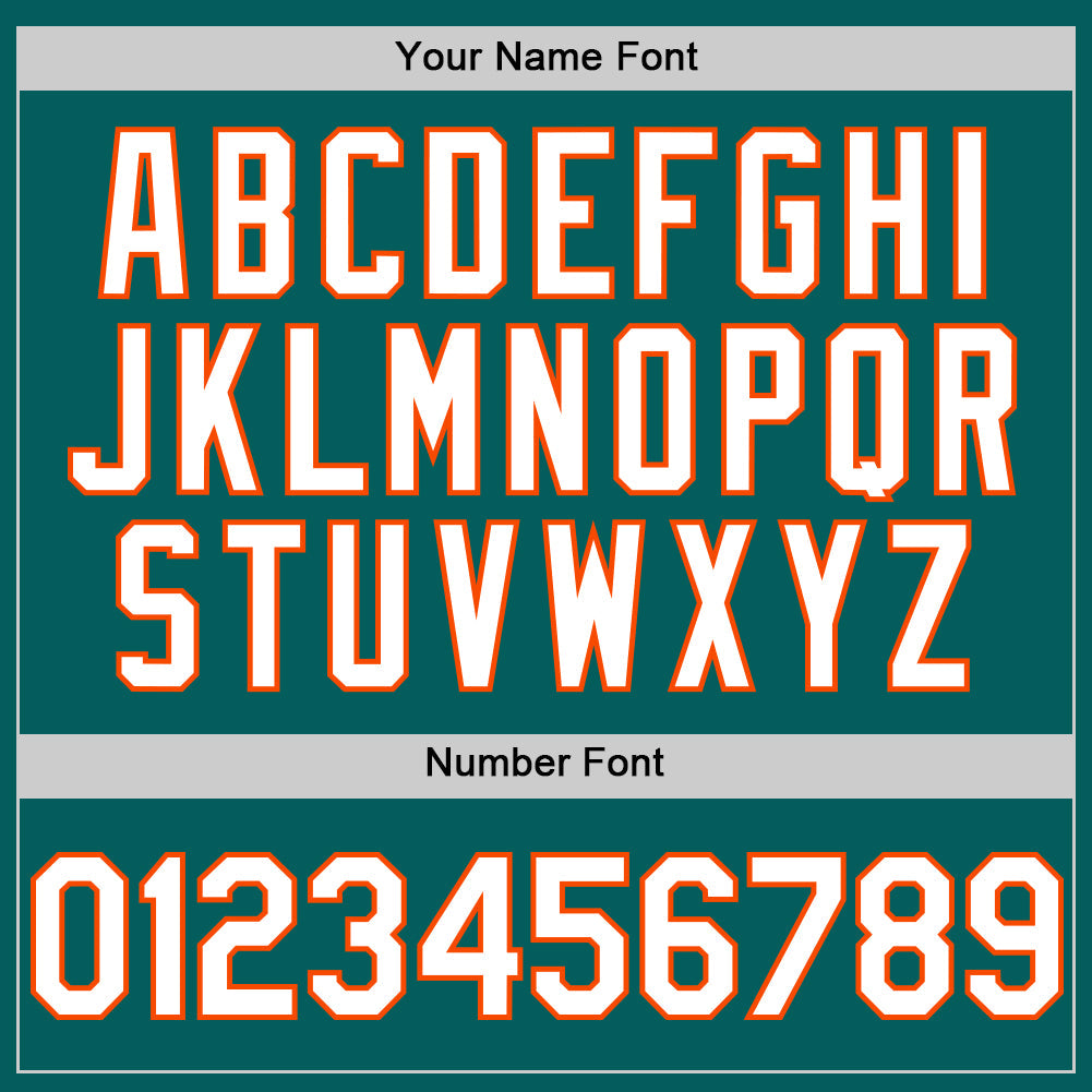 Custom Teal White-Orange Authentic Sleeveless Baseball Jersey - Sky-Custom