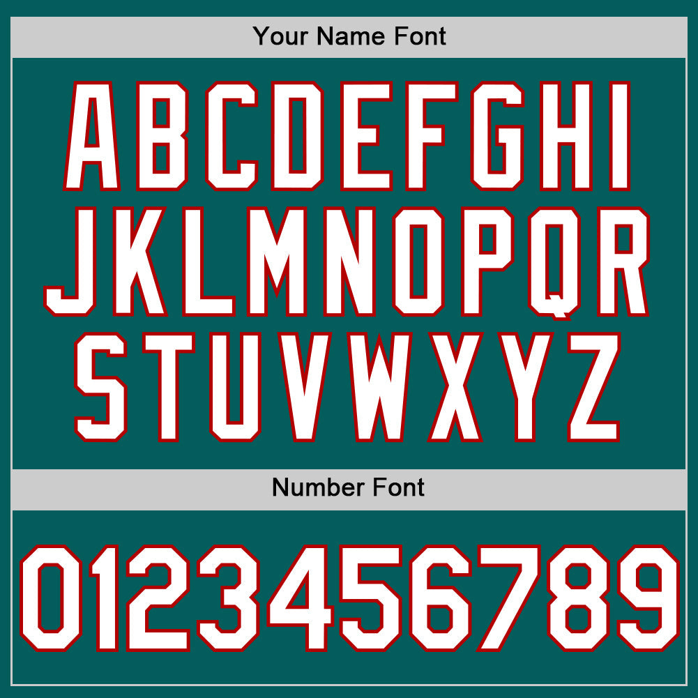 Custom Teal White-Red Authentic Sleeveless Baseball Jersey - Sky-Custom