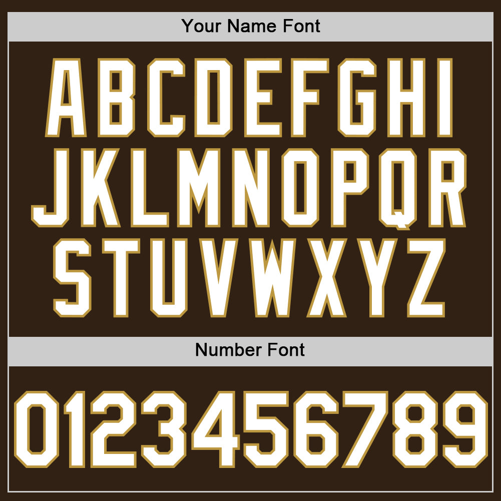 Custom Brown White-Old Gold Authentic Sleeveless Baseball Jersey - Sky-Custom