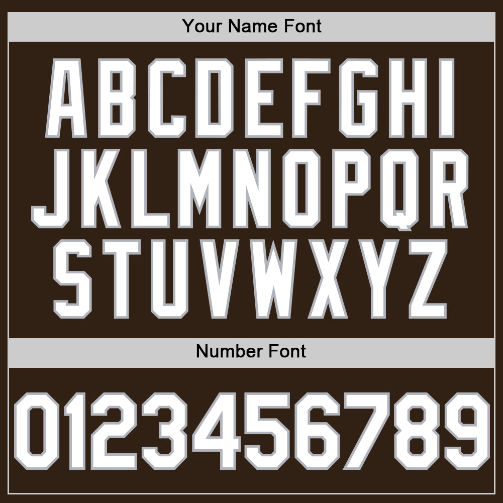 Custom Brown White-Gray Authentic Sleeveless Baseball Jersey - Sky-Custom