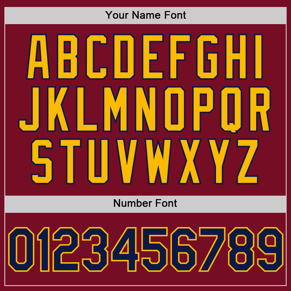 Custom Crimson Navy-Gold Authentic Sleeveless Baseball Jersey - Sky-Custom