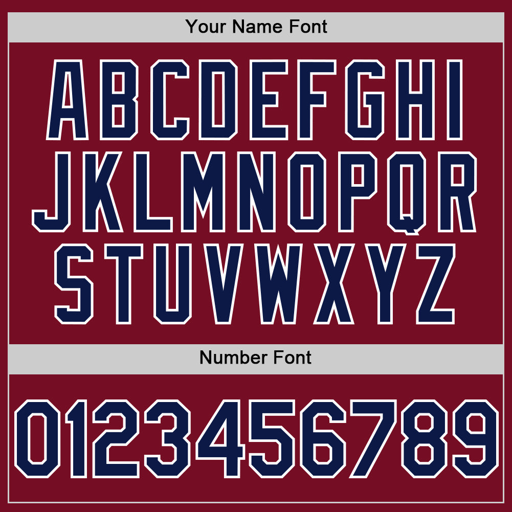 Custom Crimson Navy-White Authentic Sleeveless Baseball Jersey - Sky-Custom