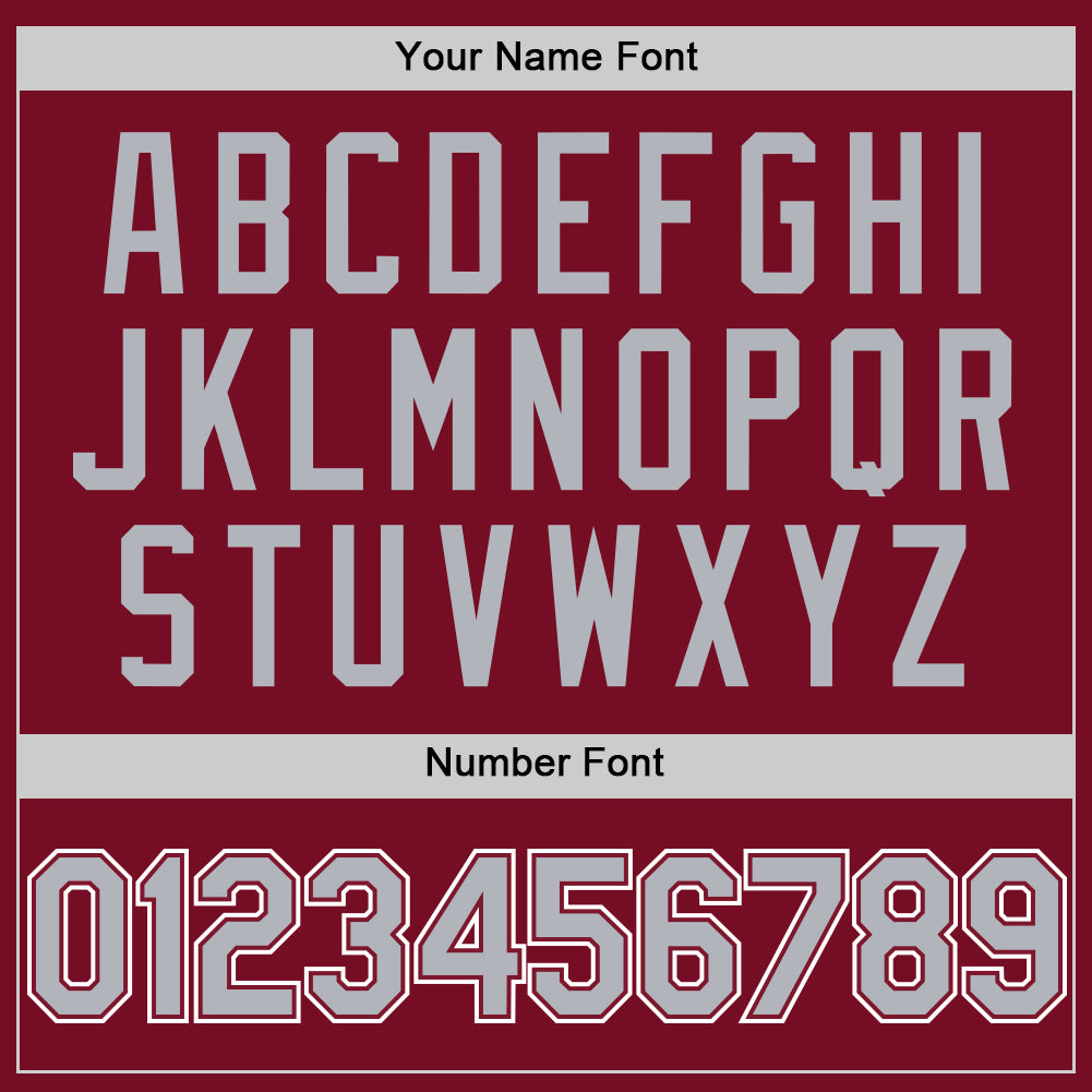 Custom Crimson Gray-White Authentic Sleeveless Baseball Jersey - Sky-Custom