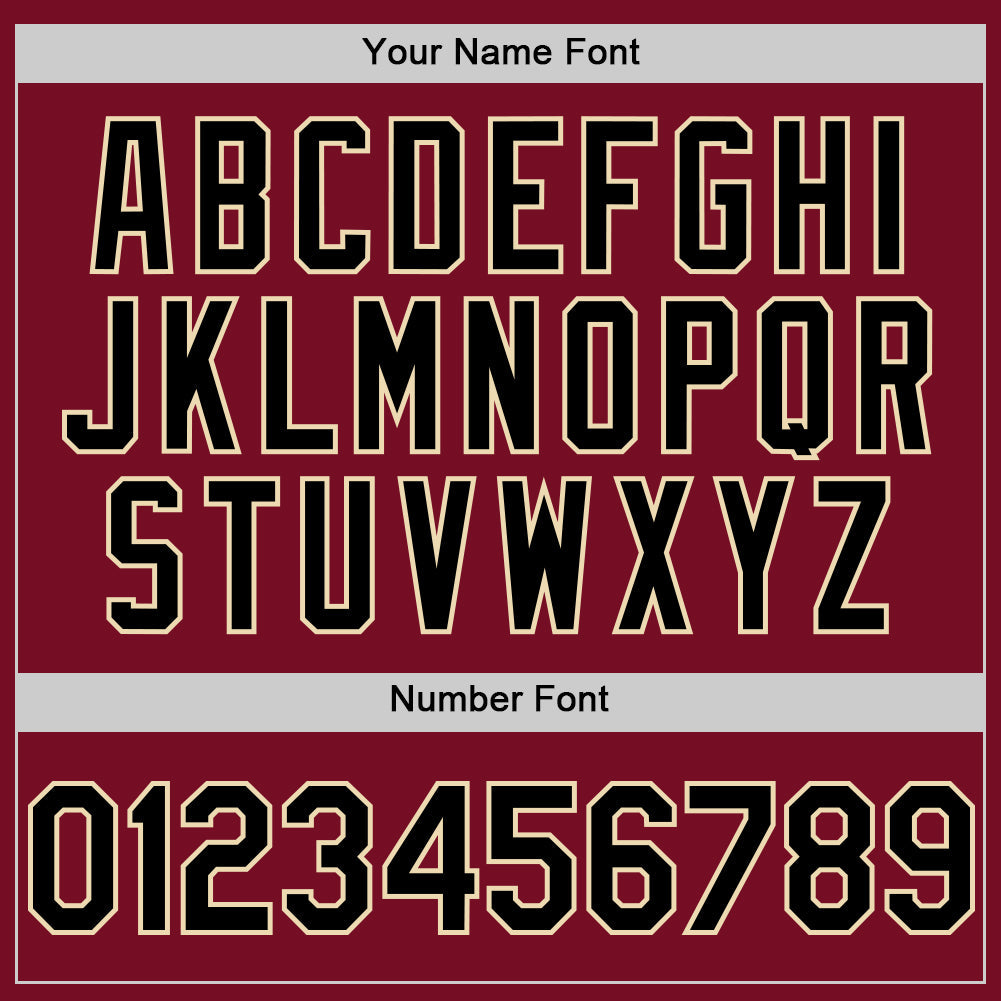 Custom Crimson Black-Cream Authentic Sleeveless Baseball Jersey - Sky-Custom