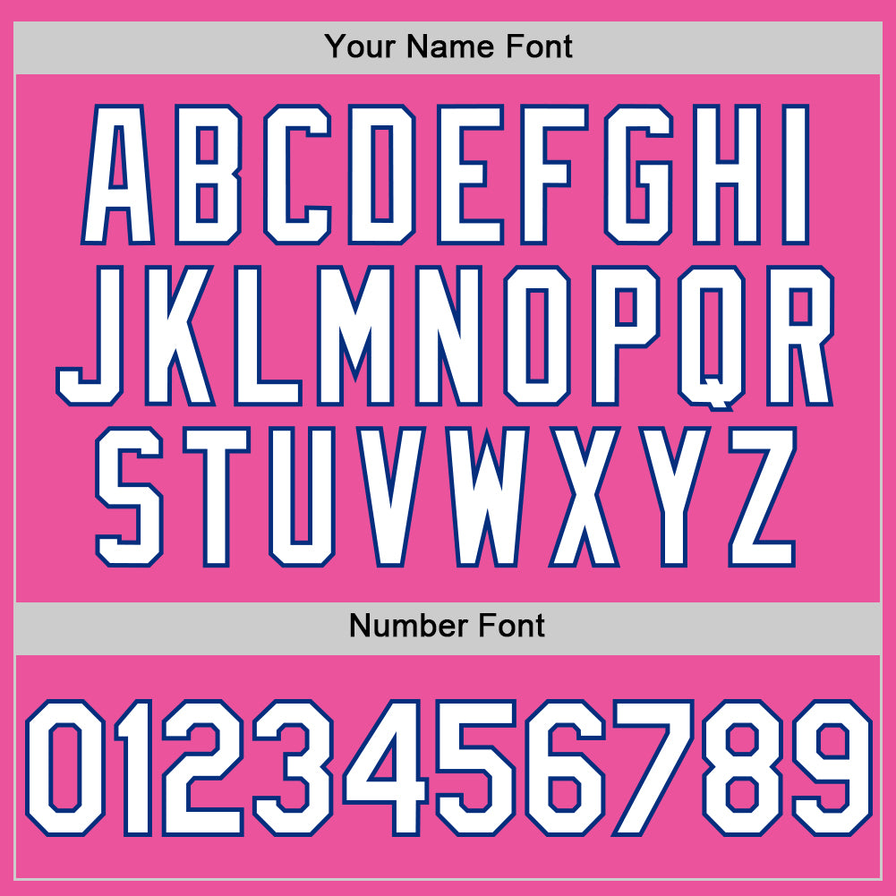 Custom Pink White-Royal Authentic Sleeveless Baseball Jersey - Sky-Custom