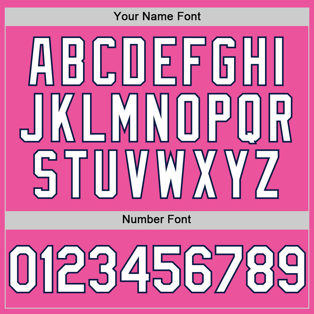 Custom Pink White-Navy Authentic Sleeveless Baseball Jersey - Sky-Custom