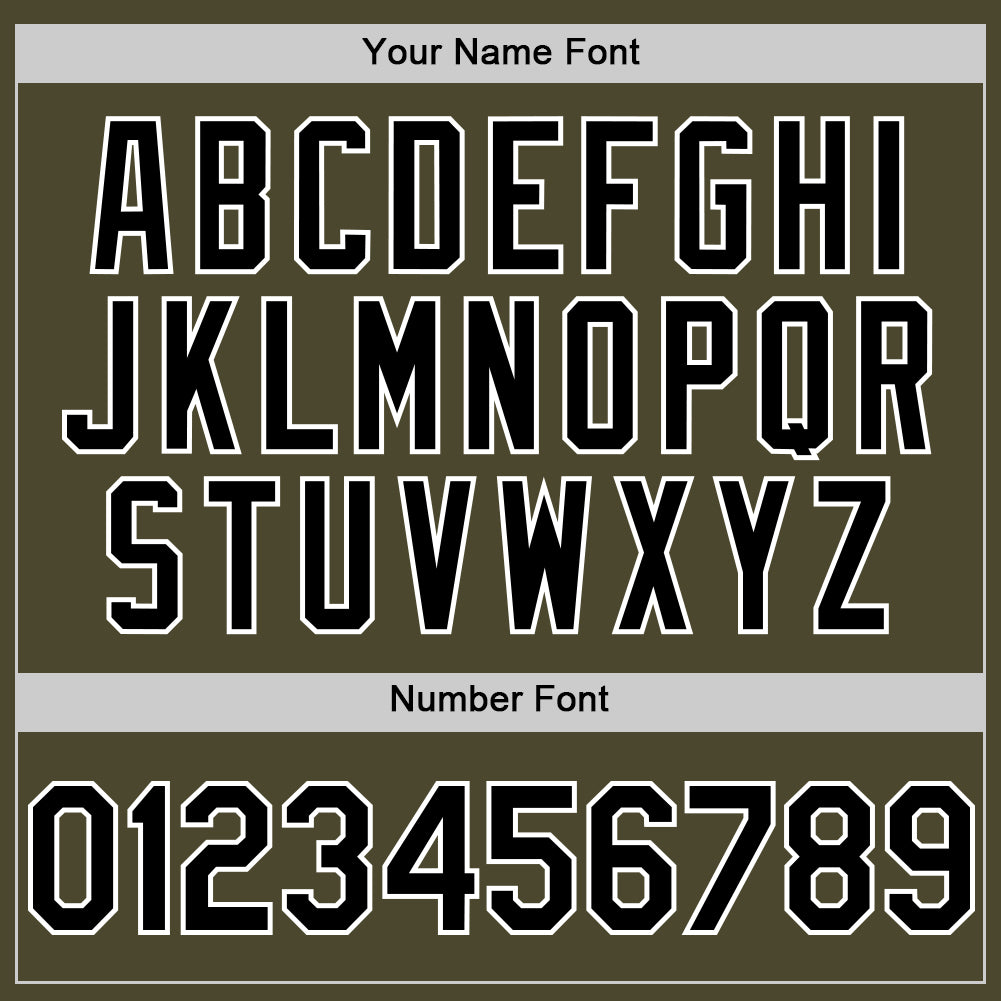 Custom Olive Black-White Authentic Sleeveless Salute To Service Baseball Jersey - Sky-Custom