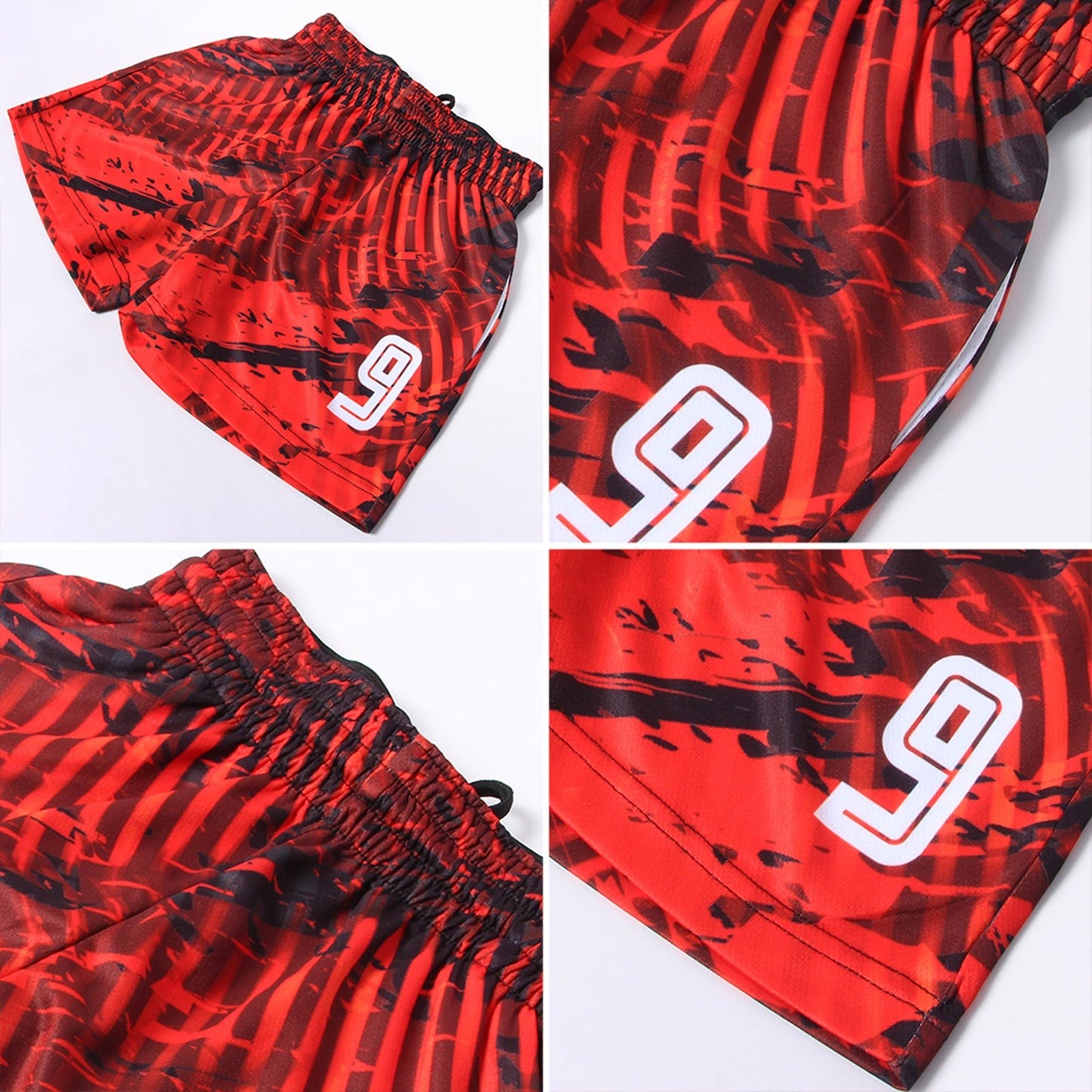 Custom Red White-Black Sublimation Soccer Uniform Jersey - Sky-Custom