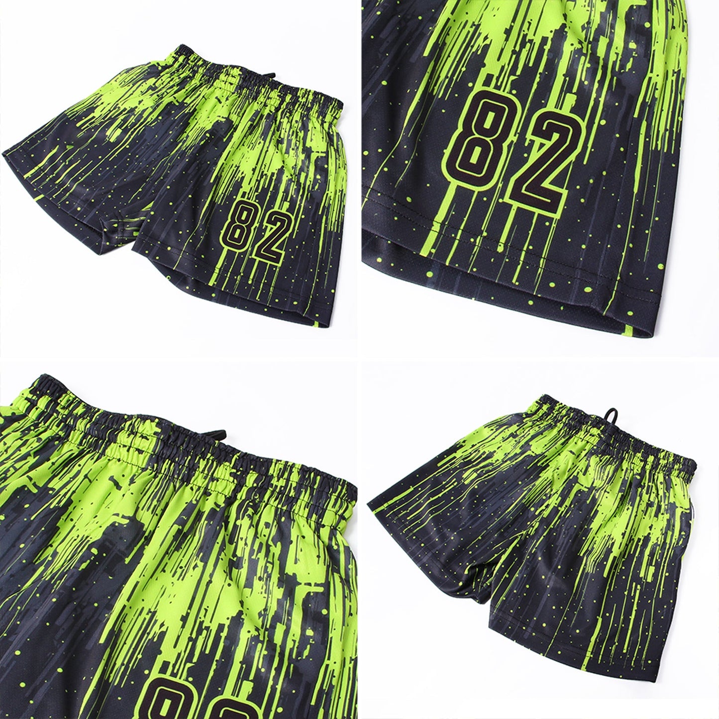 Custom Neon Green Black Sublimation Soccer Uniform Jersey - Sky-Custom