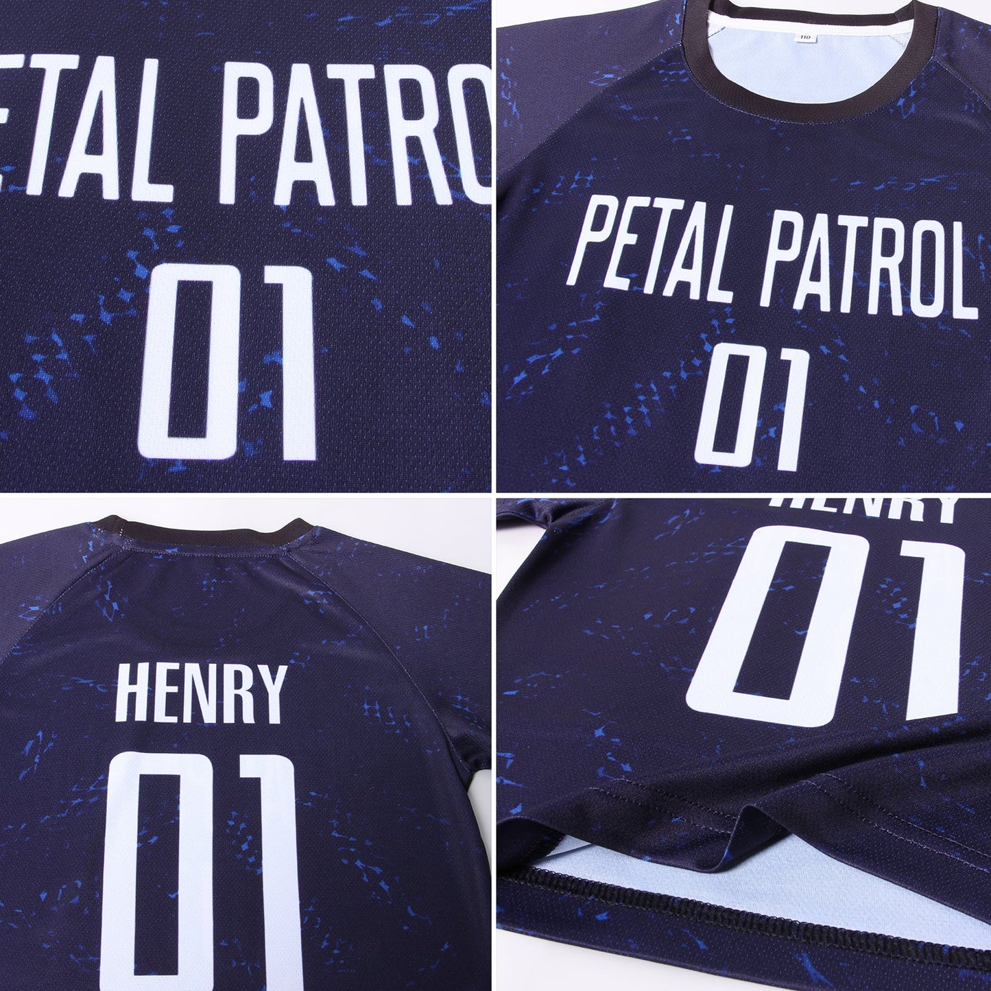 Custom Dark Purple White-Black Sublimation Soccer Uniform Jersey - Sky-Custom