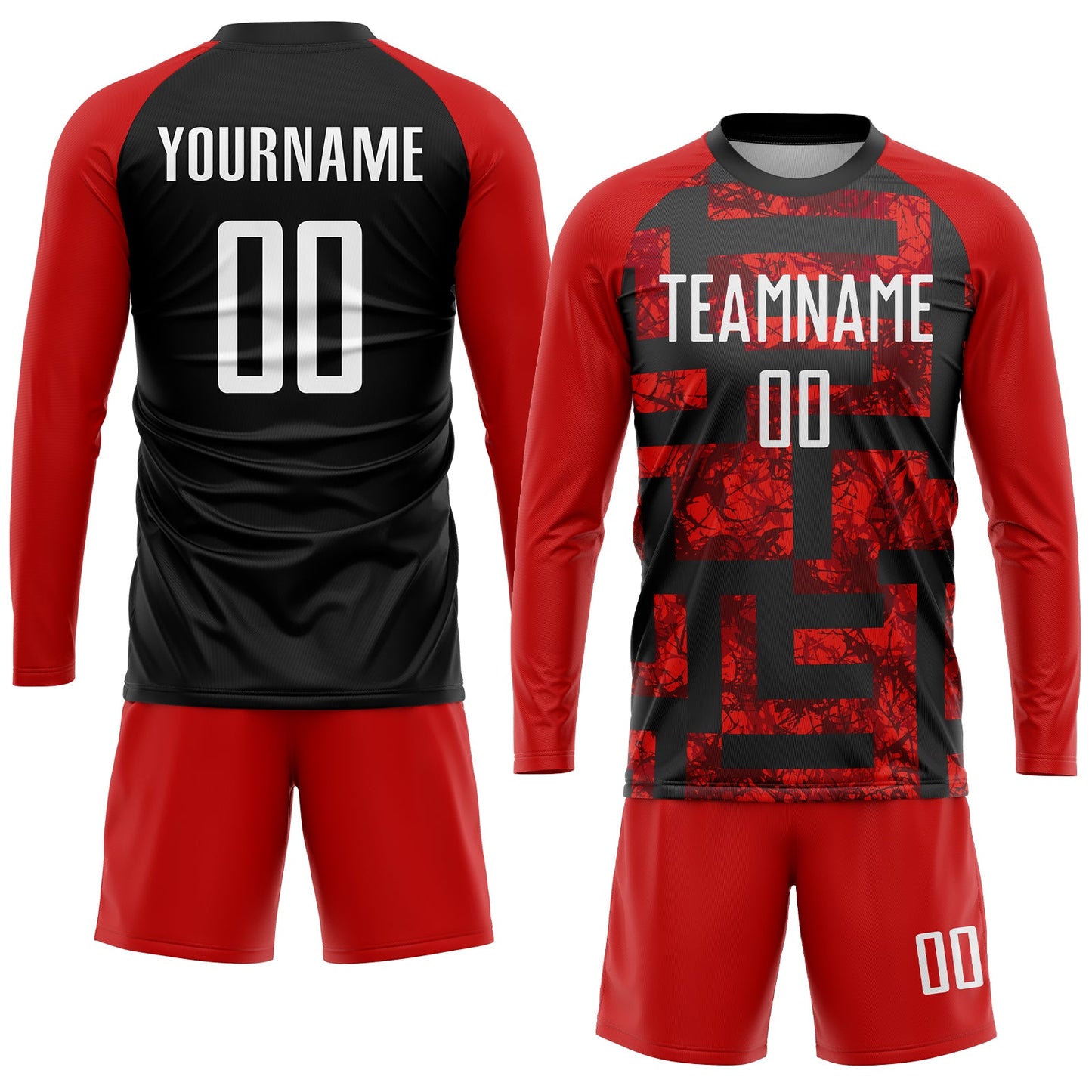 Custom Red White-Black Sublimation Soccer Uniform Jersey - Sky-Custom