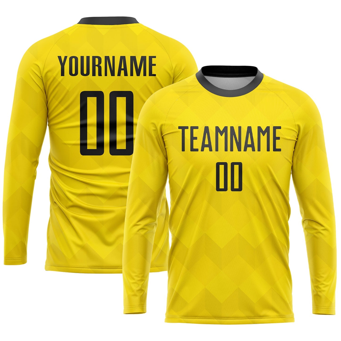 Custom Gold Black Sublimation Soccer Uniform Jersey - Sky-Custom