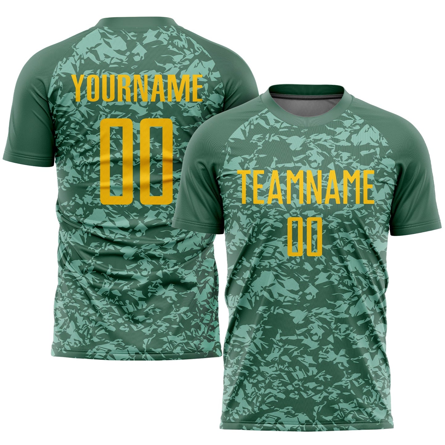 Custom Olive Gold Sublimation Salute To Service Soccer Uniform Jersey - Sky-Custom