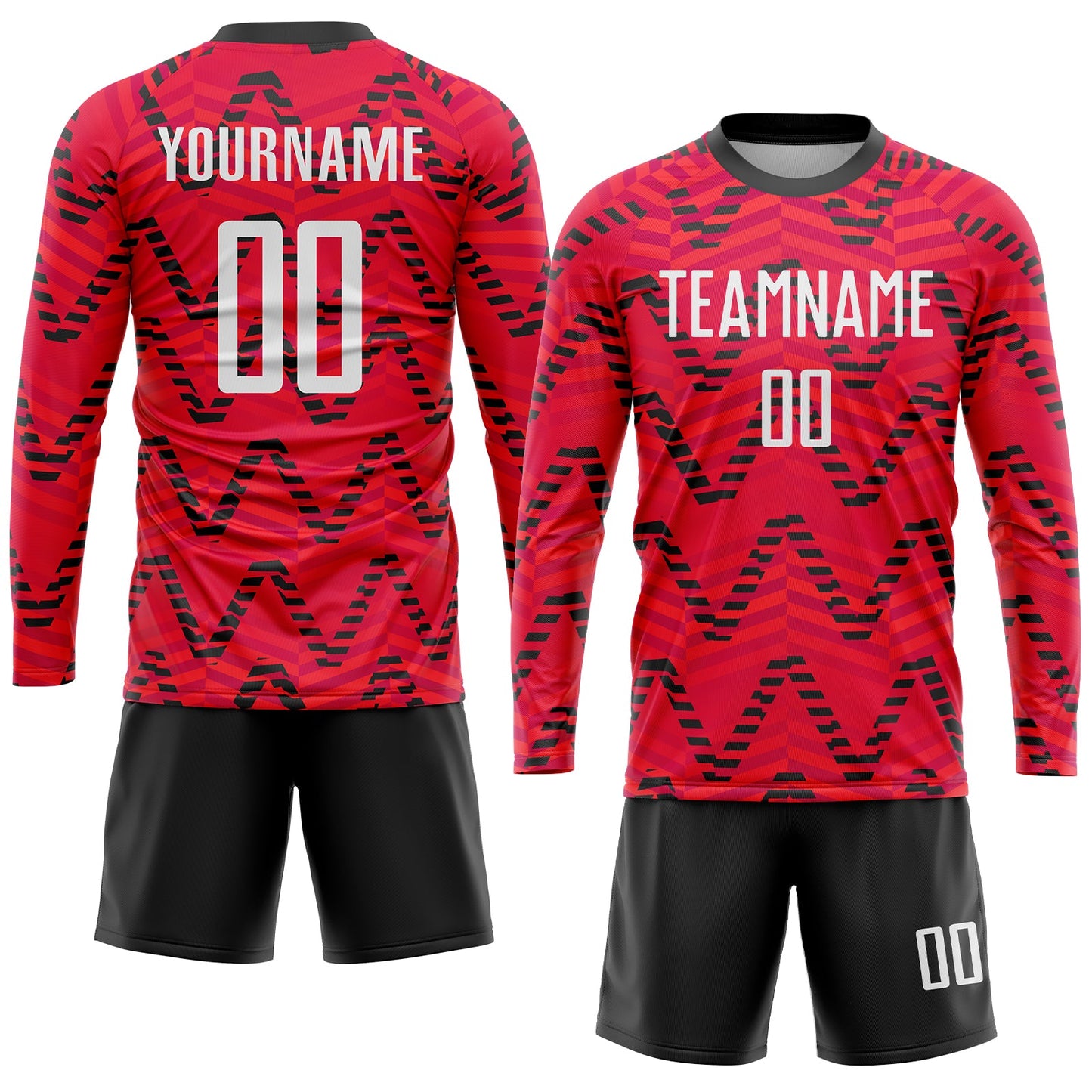 Custom Red White-Black Sublimation Soccer Uniform Jersey - Sky-Custom