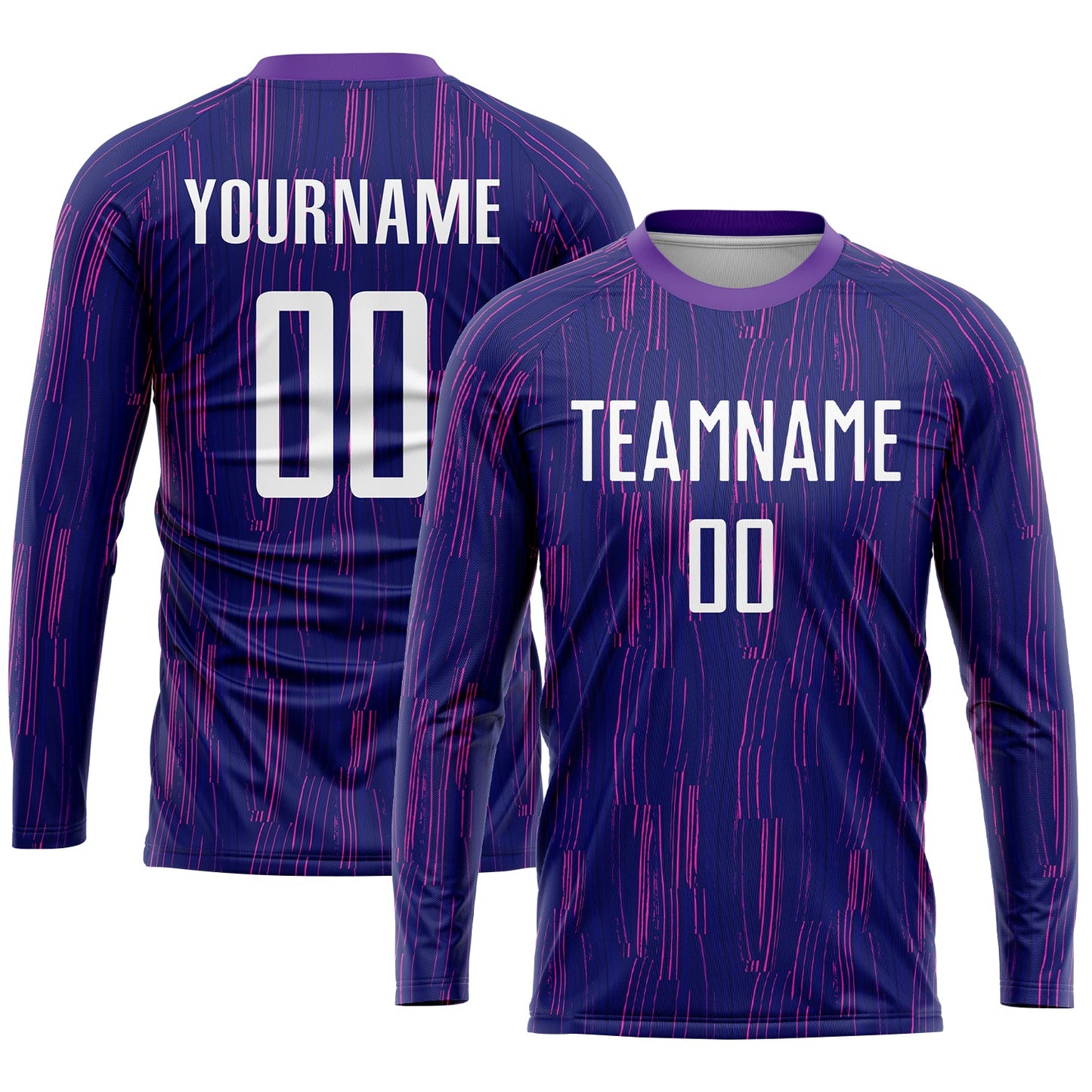 Custom Purple White Sublimation Soccer Uniform Jersey - Sky-Custom