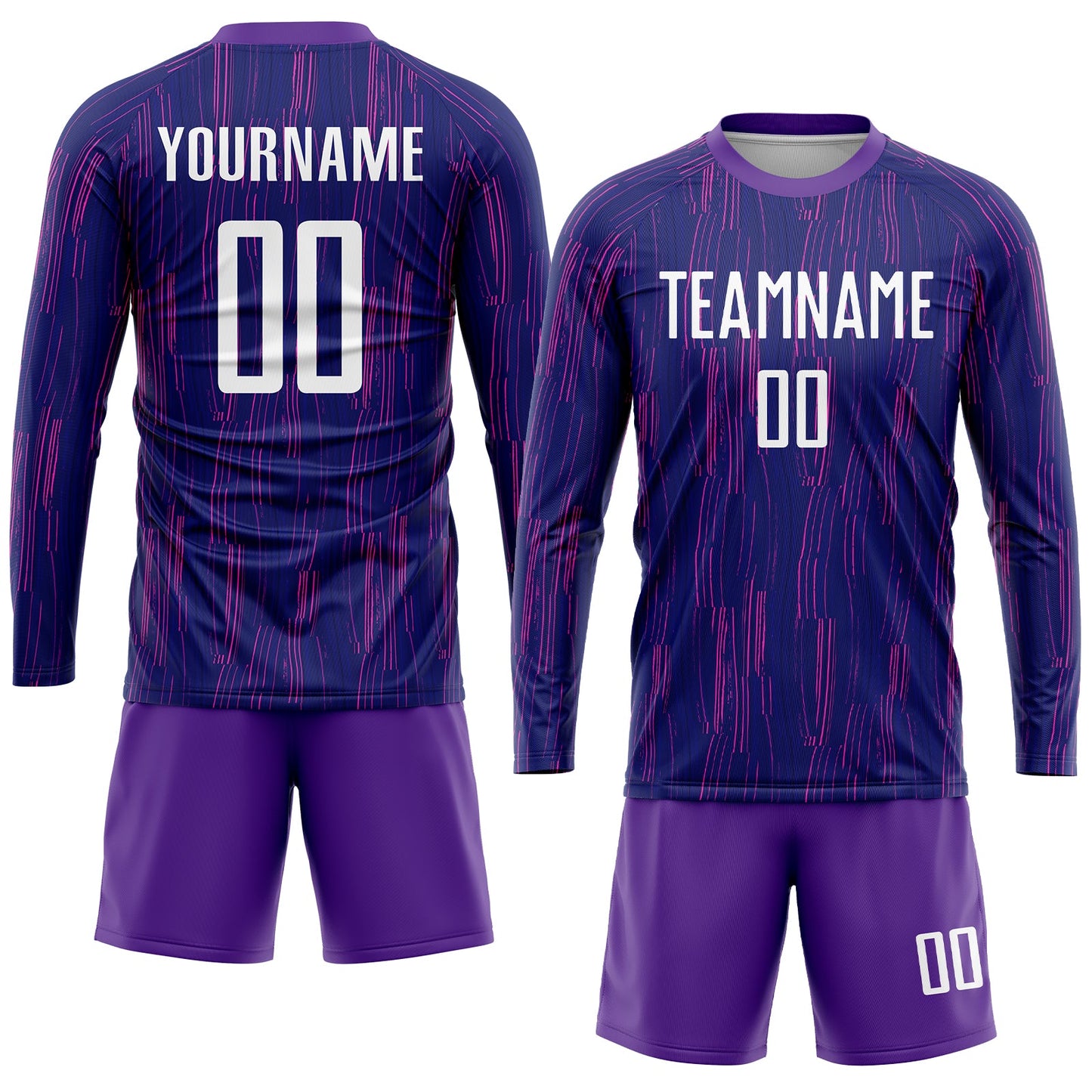 Custom Purple White Sublimation Soccer Uniform Jersey - Sky-Custom