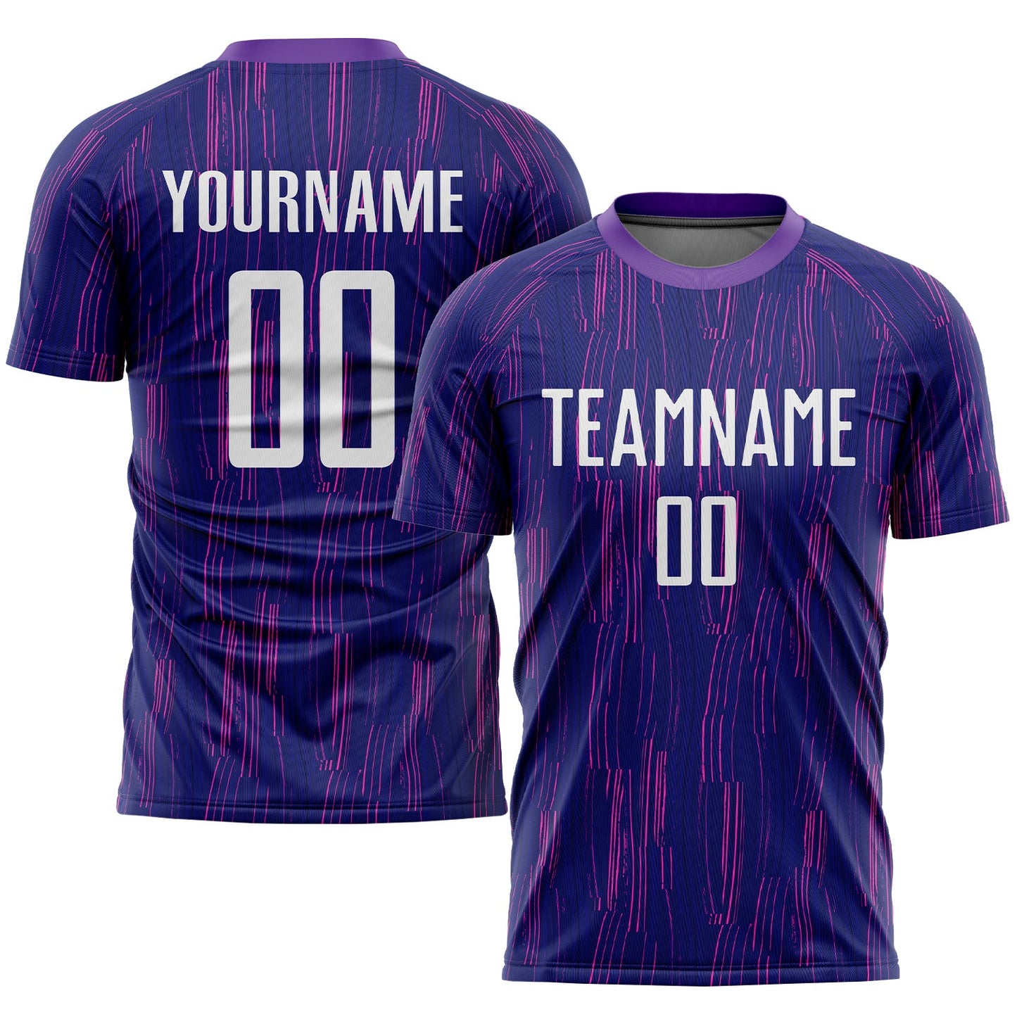 Custom Purple White Sublimation Soccer Uniform Jersey - Sky-Custom