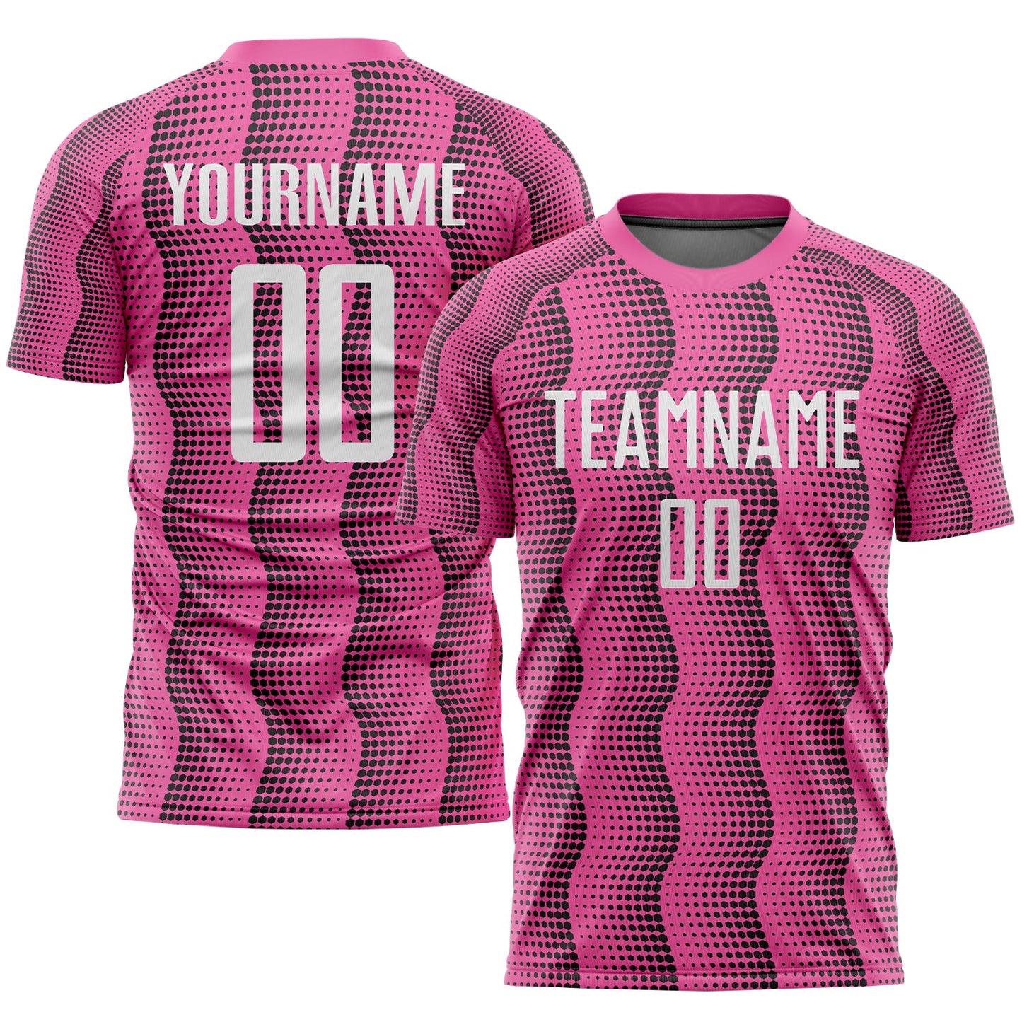 Custom Pink White Sublimation Soccer Uniform Jersey - Sky-Custom