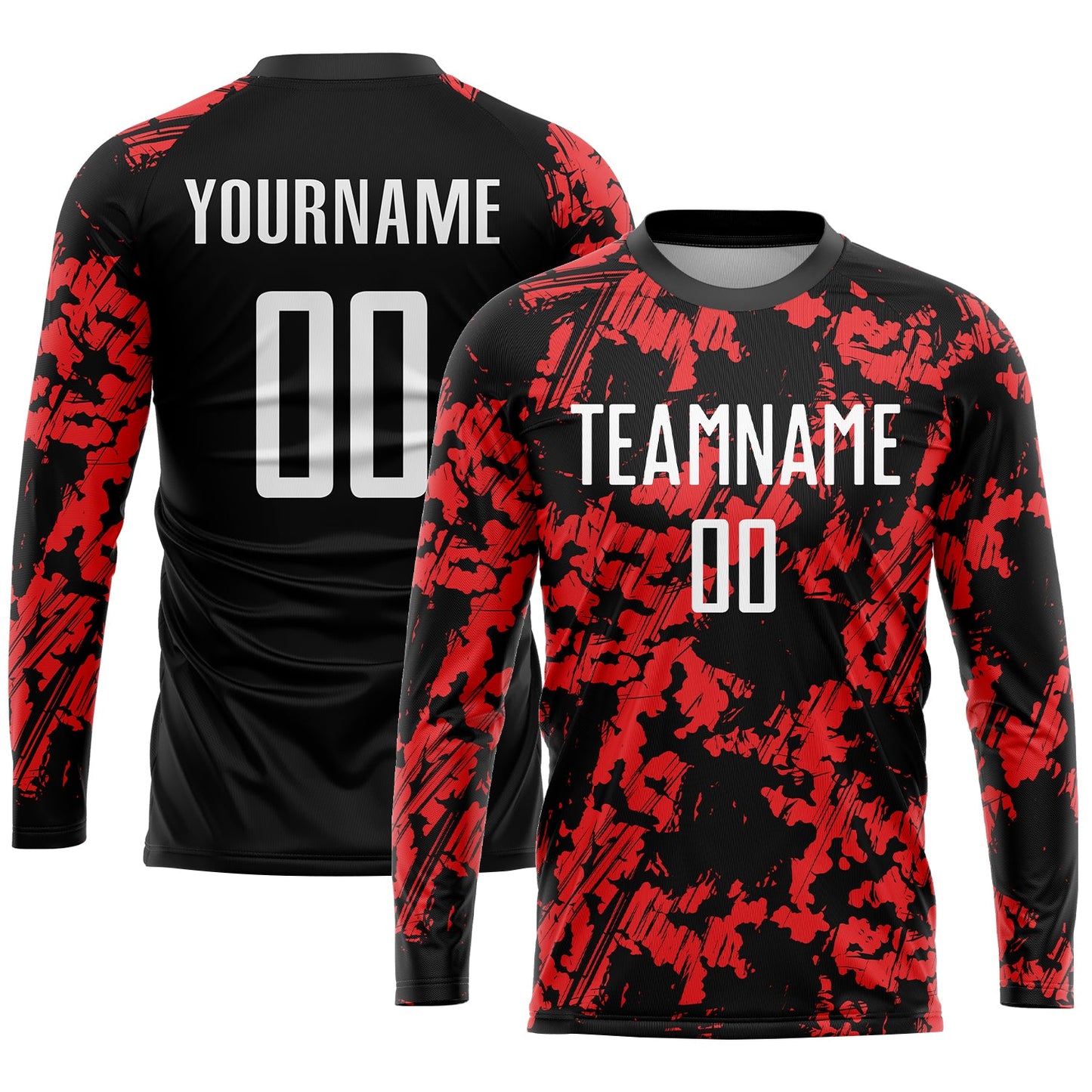 Custom Red White-Black Sublimation Soccer Uniform Jersey - Sky-Custom