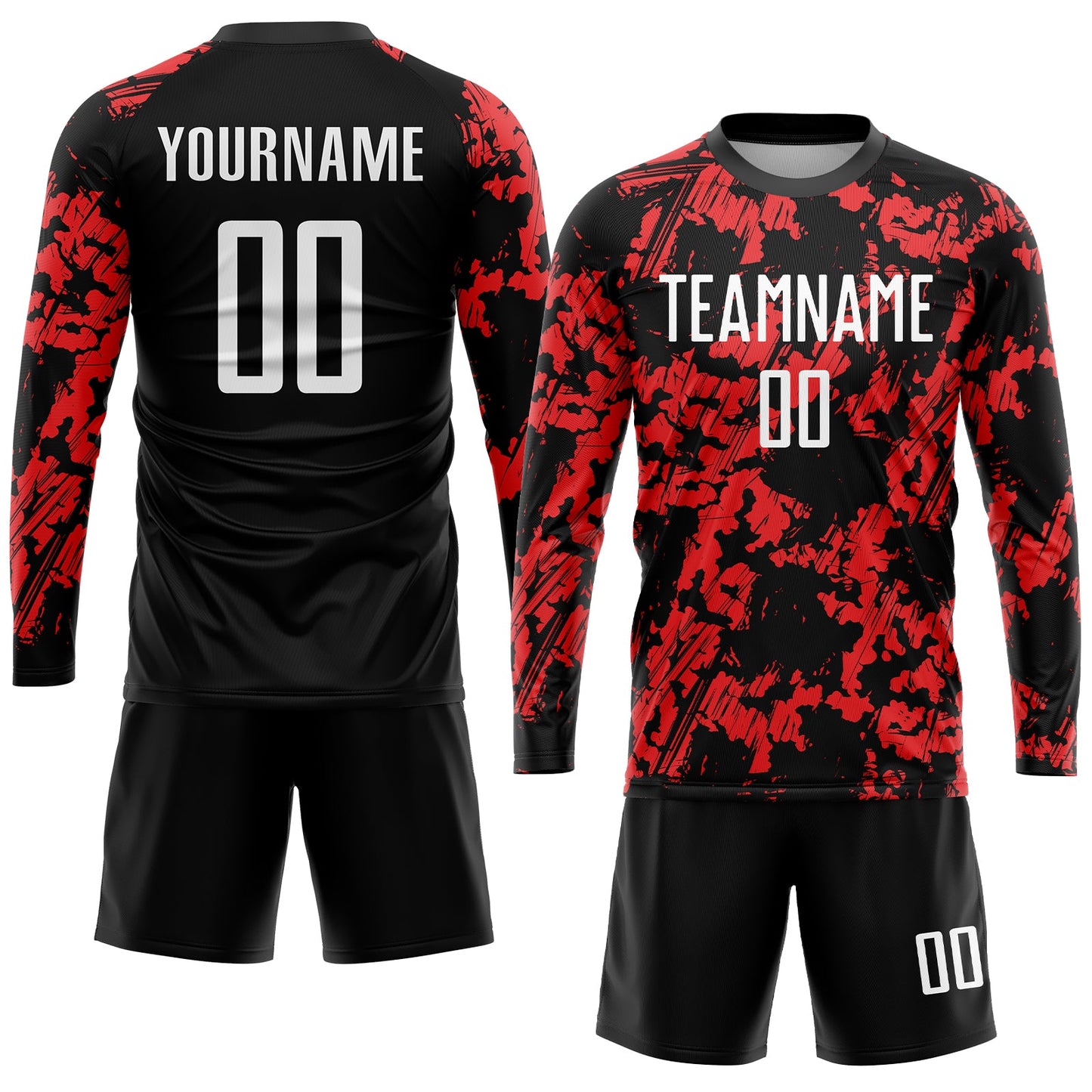 Custom Red White-Black Sublimation Soccer Uniform Jersey - Sky-Custom