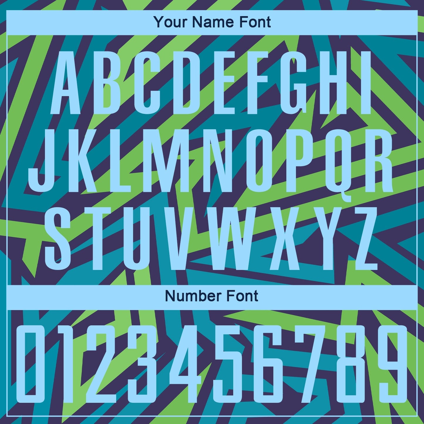 Custom Teal Light Blue-Kelly Green Sublimation Soccer Uniform Jersey - Sky-Custom