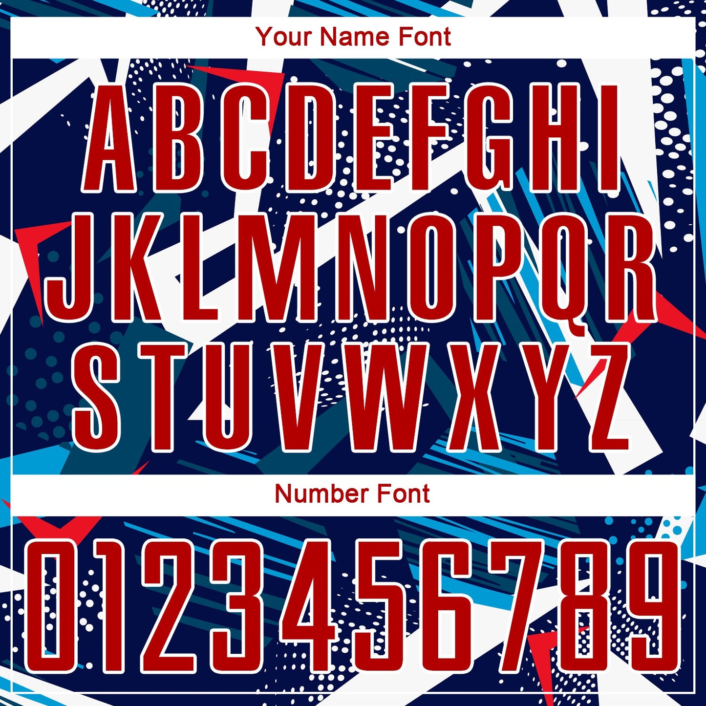 Custom Navy Red-White Sublimation Soccer Uniform Jersey - Sky-Custom