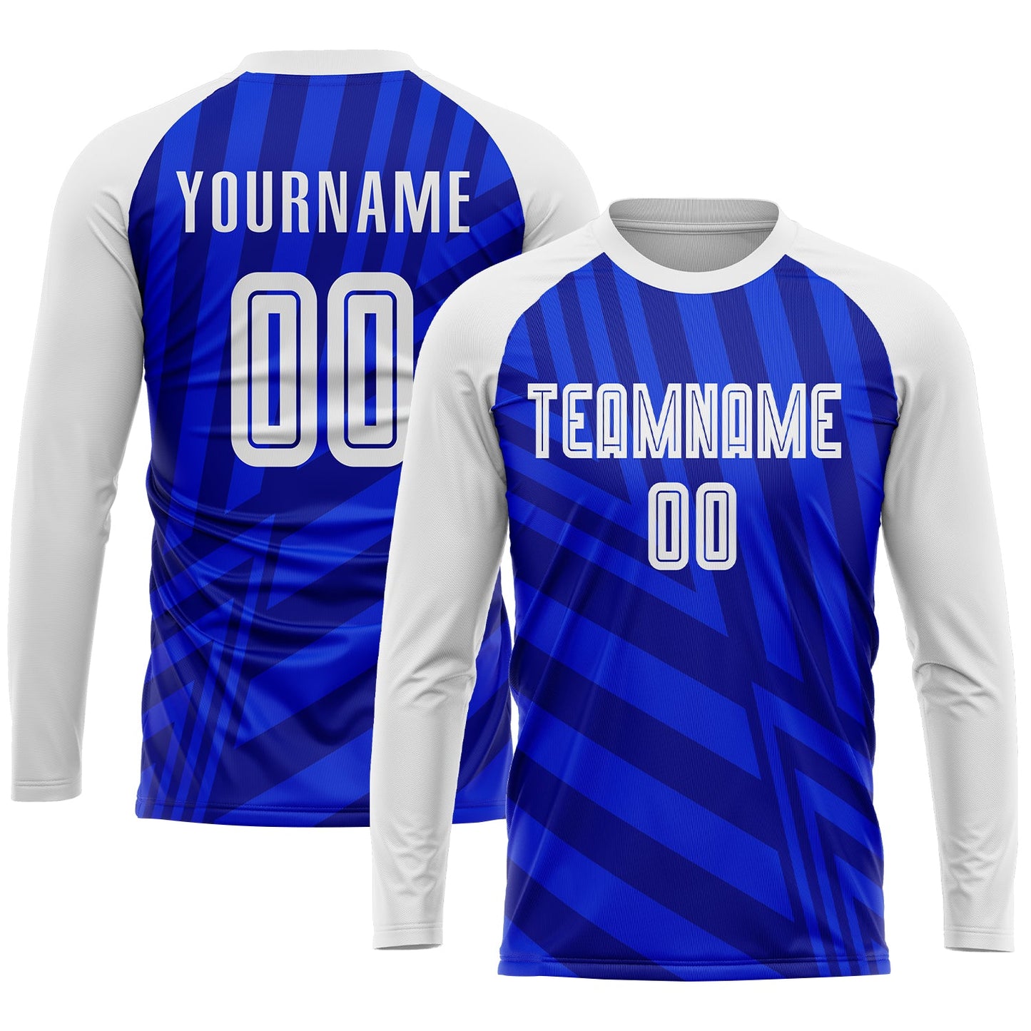 Custom Royal White-Navy Sublimation Soccer Uniform Jersey - Sky-Custom