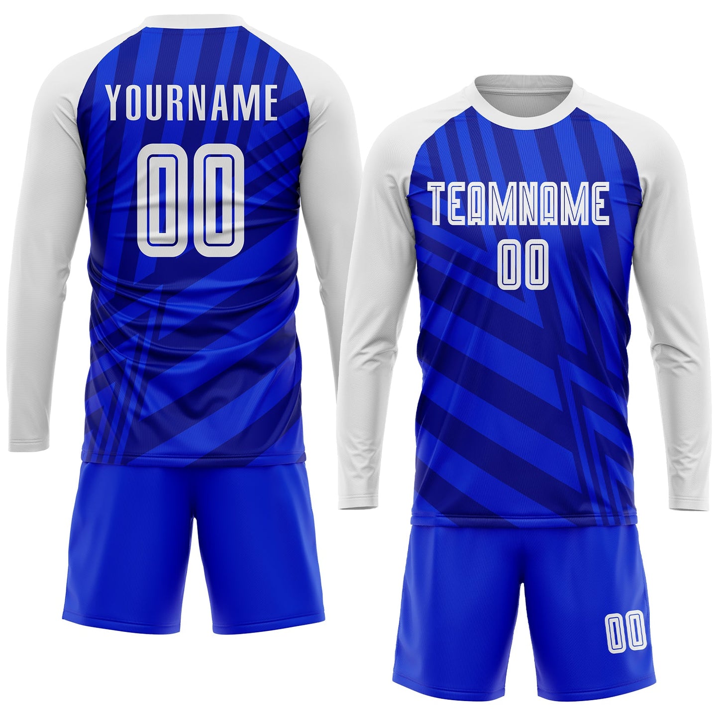 Custom Royal White-Navy Sublimation Soccer Uniform Jersey - Sky-Custom