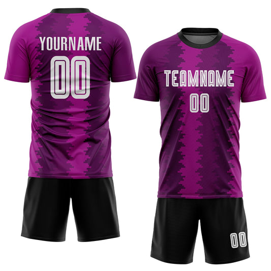 Custom Purple White-Pink Sublimation Soccer Uniform Jersey - Sky-Custom