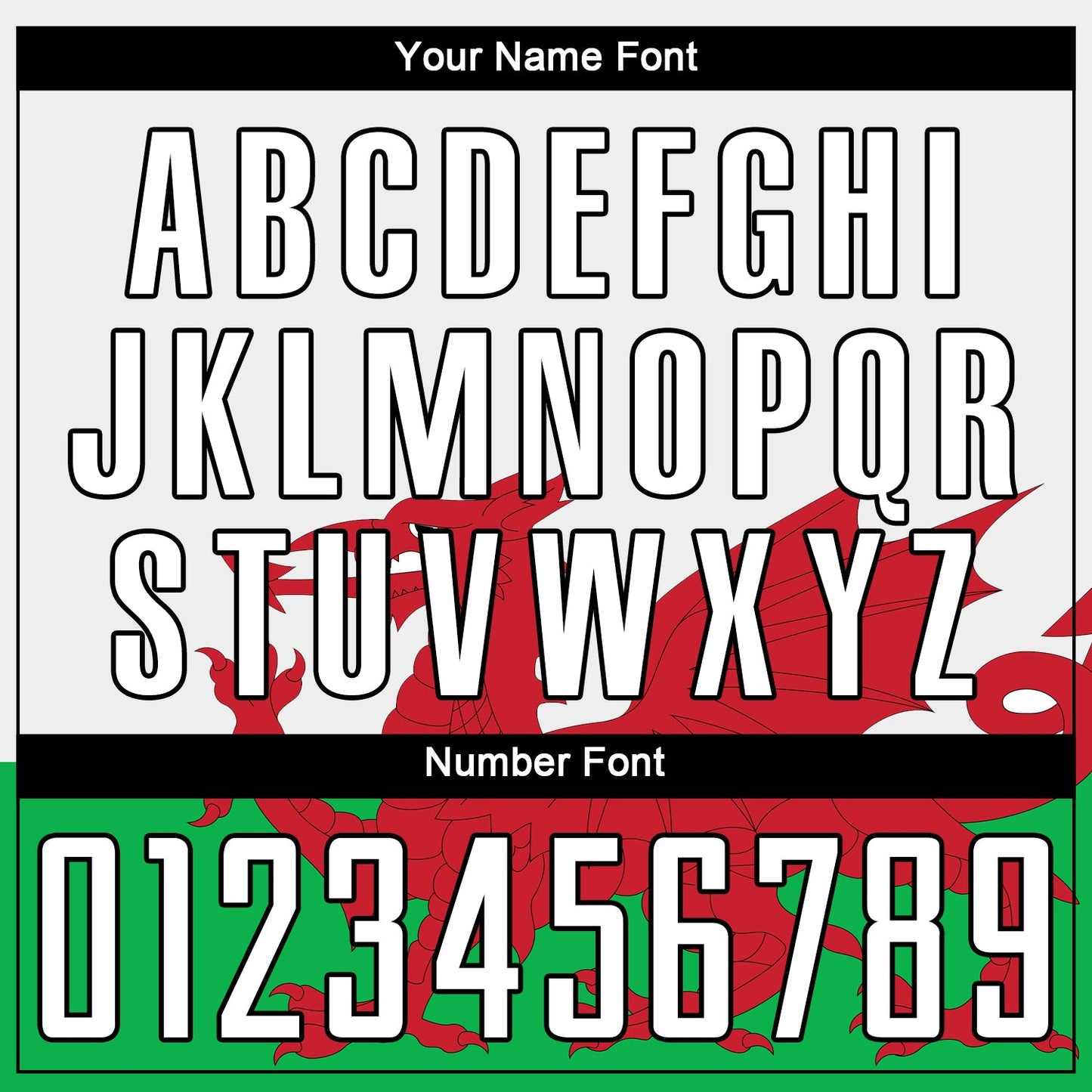 Custom Green White Red-Black Sublimation Welsh Flag Soccer Uniform Jersey - Sky-Custom