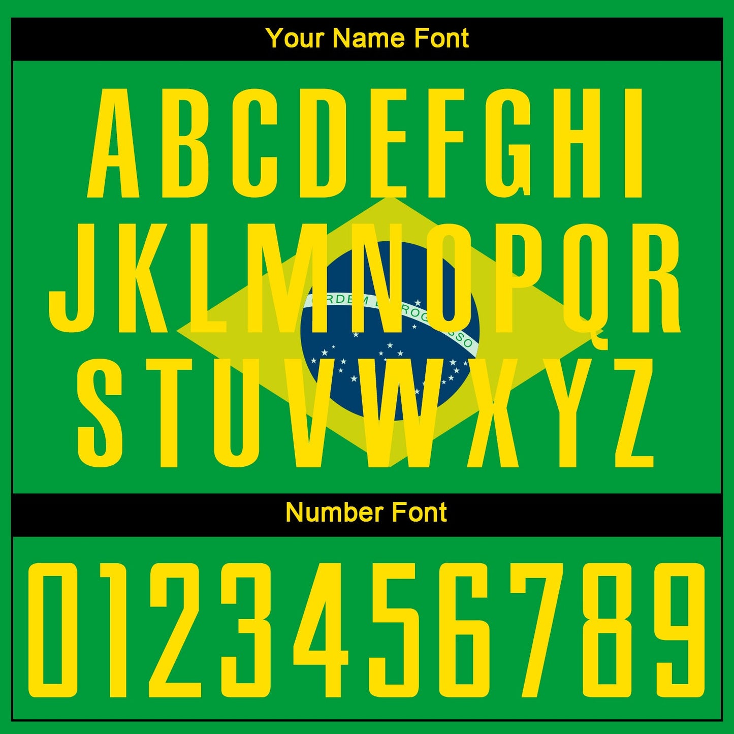 Custom Neon Green Gold-Royal Sublimation Brazilian Flag Soccer Uniform Jersey - Sky-Custom
