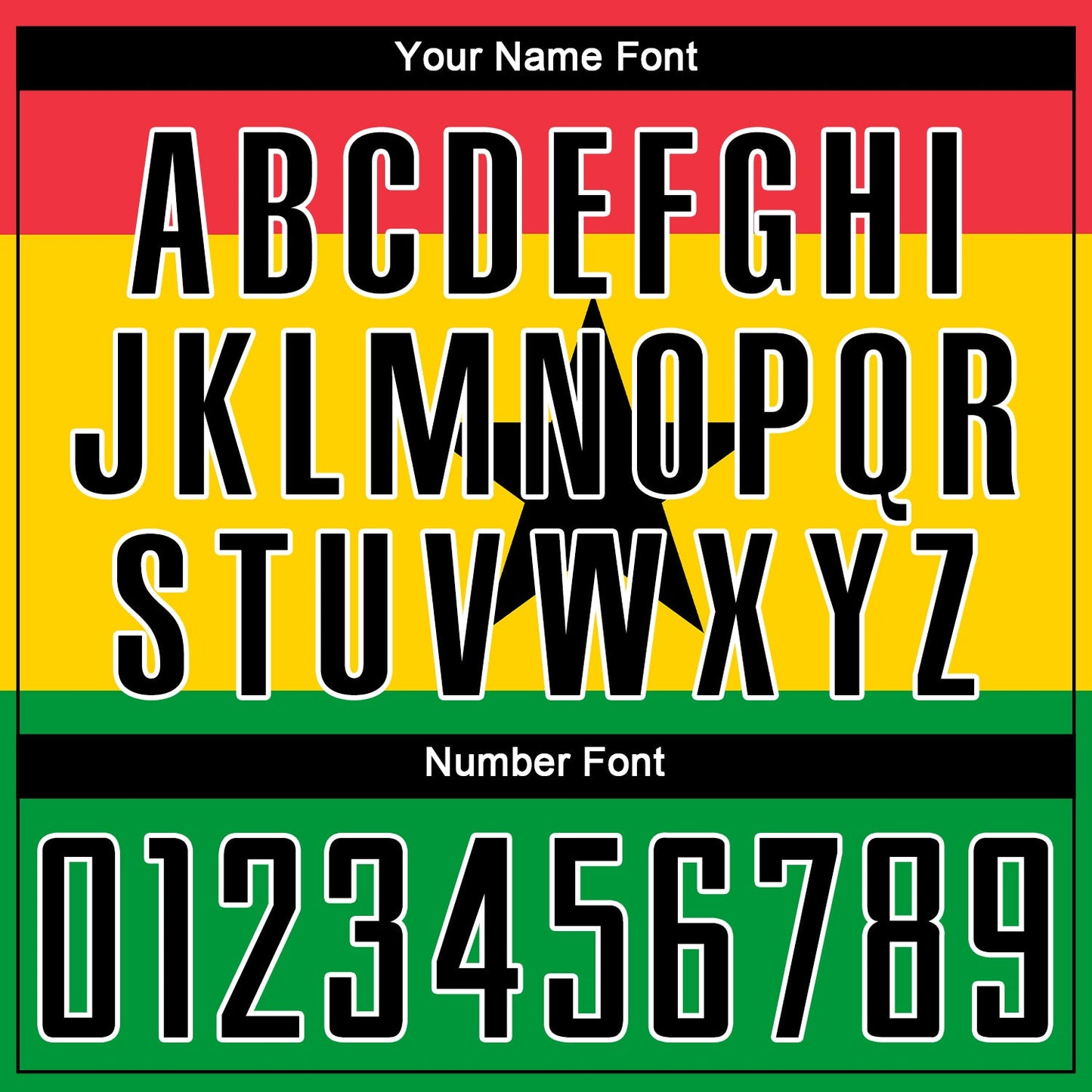 Custom Red Black Gold-Kelly Green Sublimation Ghanaian Flag Soccer Uniform Jersey - Sky-Custom