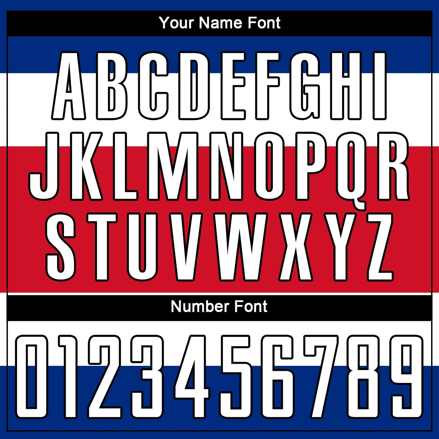 Custom Red White Royal-Black Sublimation Costa Rican Flag Soccer Uniform Jersey - Sky-Custom