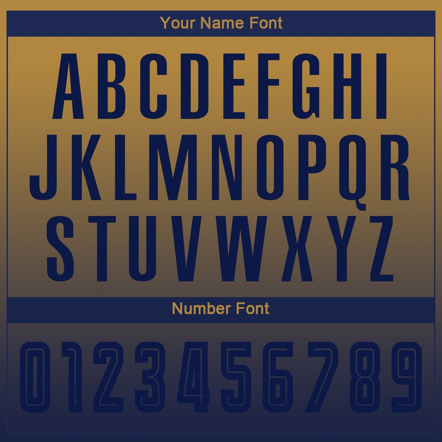 Custom Old Gold Navy Sublimation Long Sleeve Fade Fashion Soccer Uniform Jersey - Sky-Custom