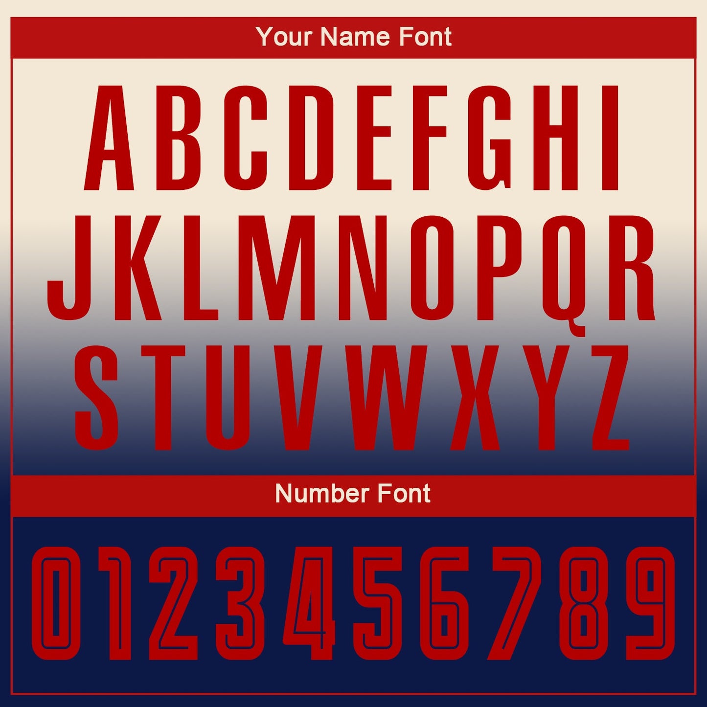 Custom Cream Red-Navy Sublimation Long Sleeve Fade Fashion Soccer Uniform Jersey - Sky-Custom