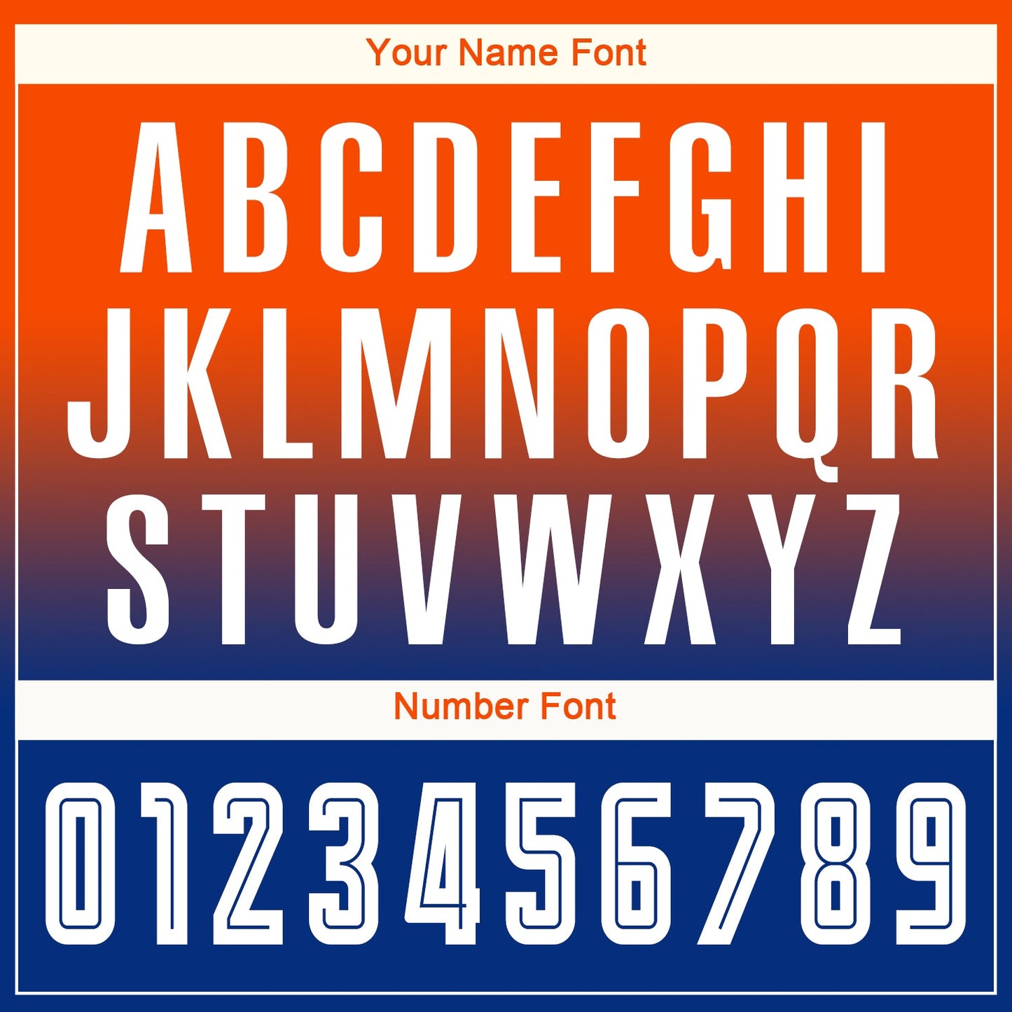 Custom Orange White-Royal Sublimation Long Sleeve Fade Fashion Soccer Uniform Jersey - Sky-Custom