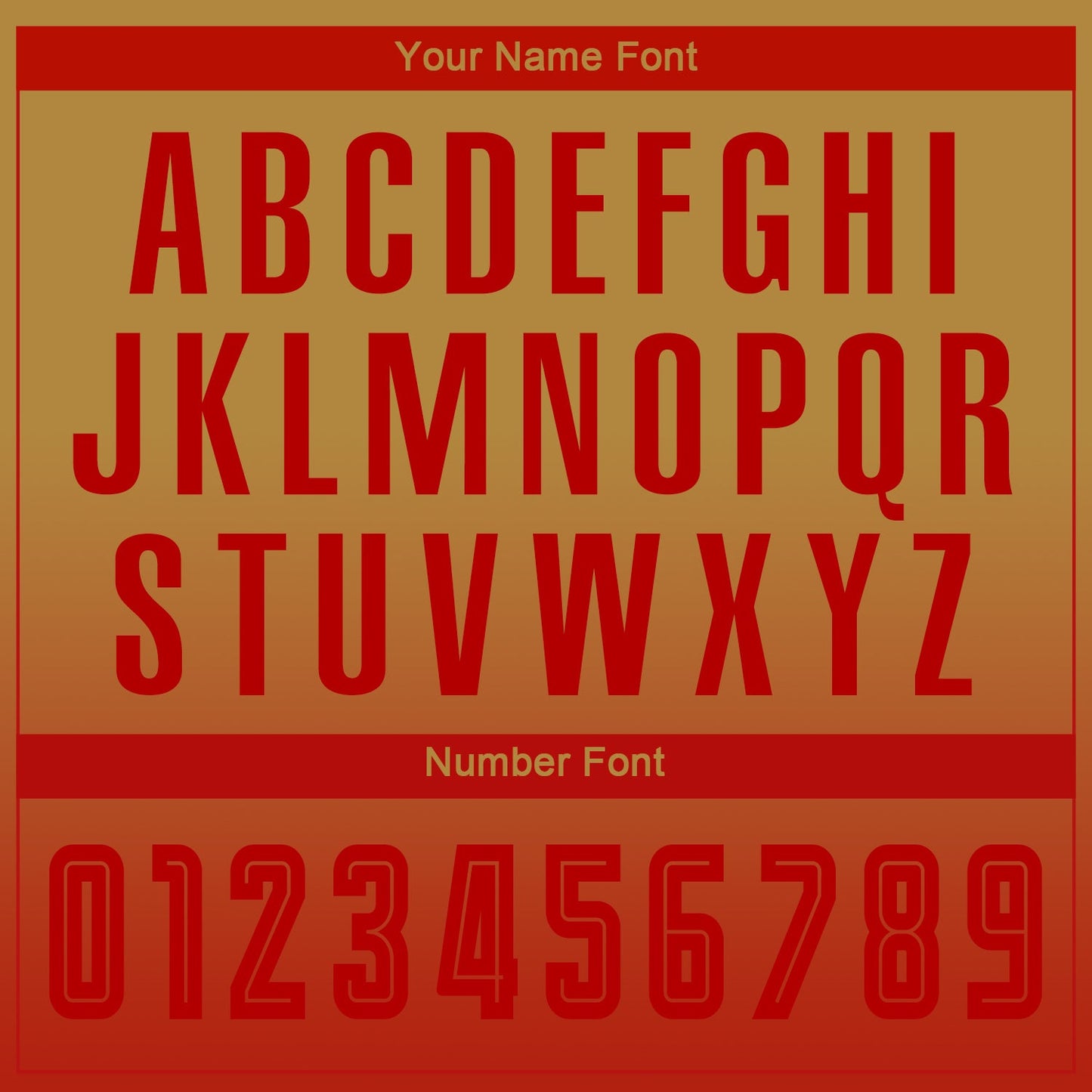 Custom Old Gold Red Sublimation Long Sleeve Fade Fashion Soccer Uniform Jersey - Sky-Custom