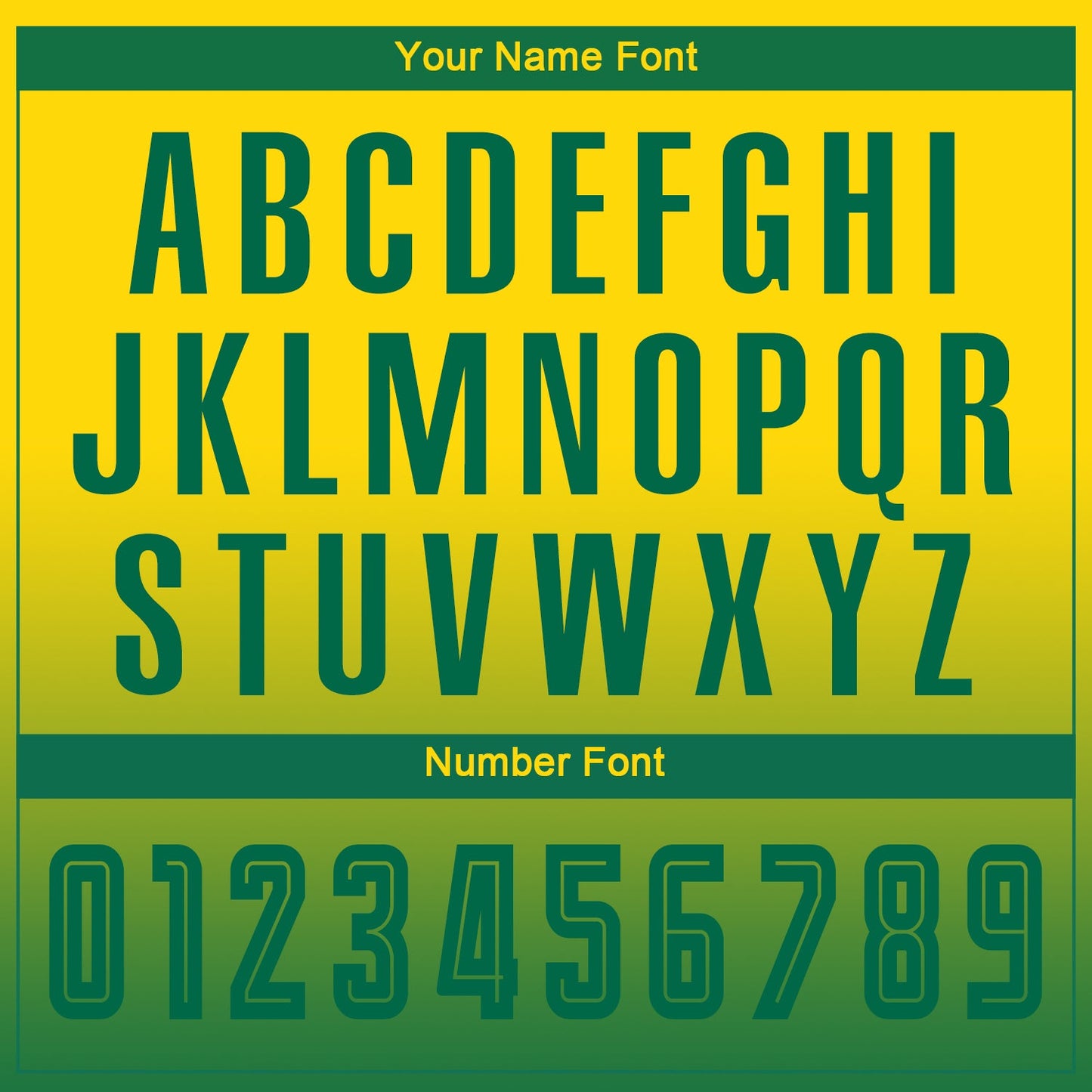 Custom Gold Kelly Green Sublimation Long Sleeve Fade Fashion Soccer Uniform Jersey - Sky-Custom